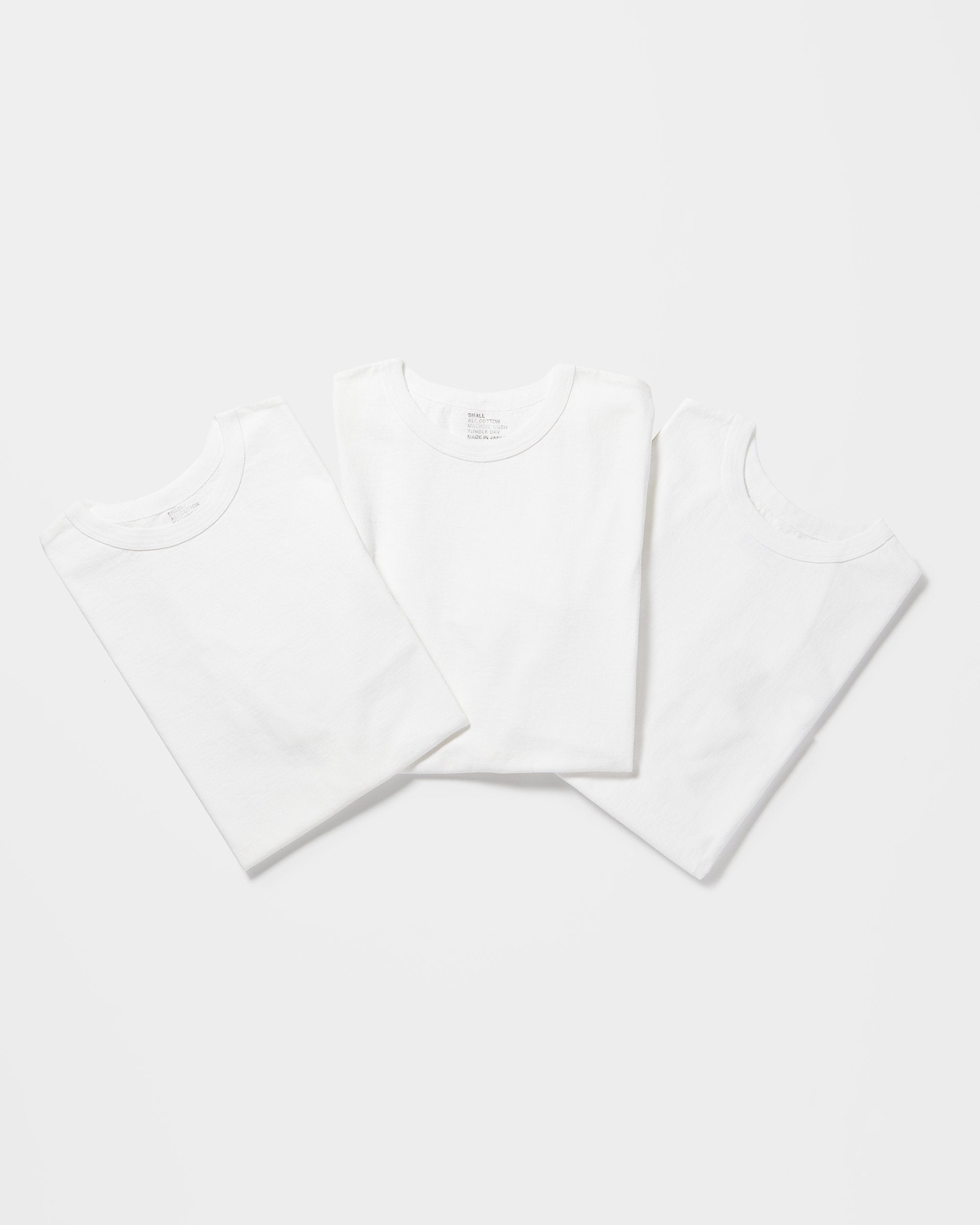 3-Pack Heavyweight T-shirts White Original Made in Japan