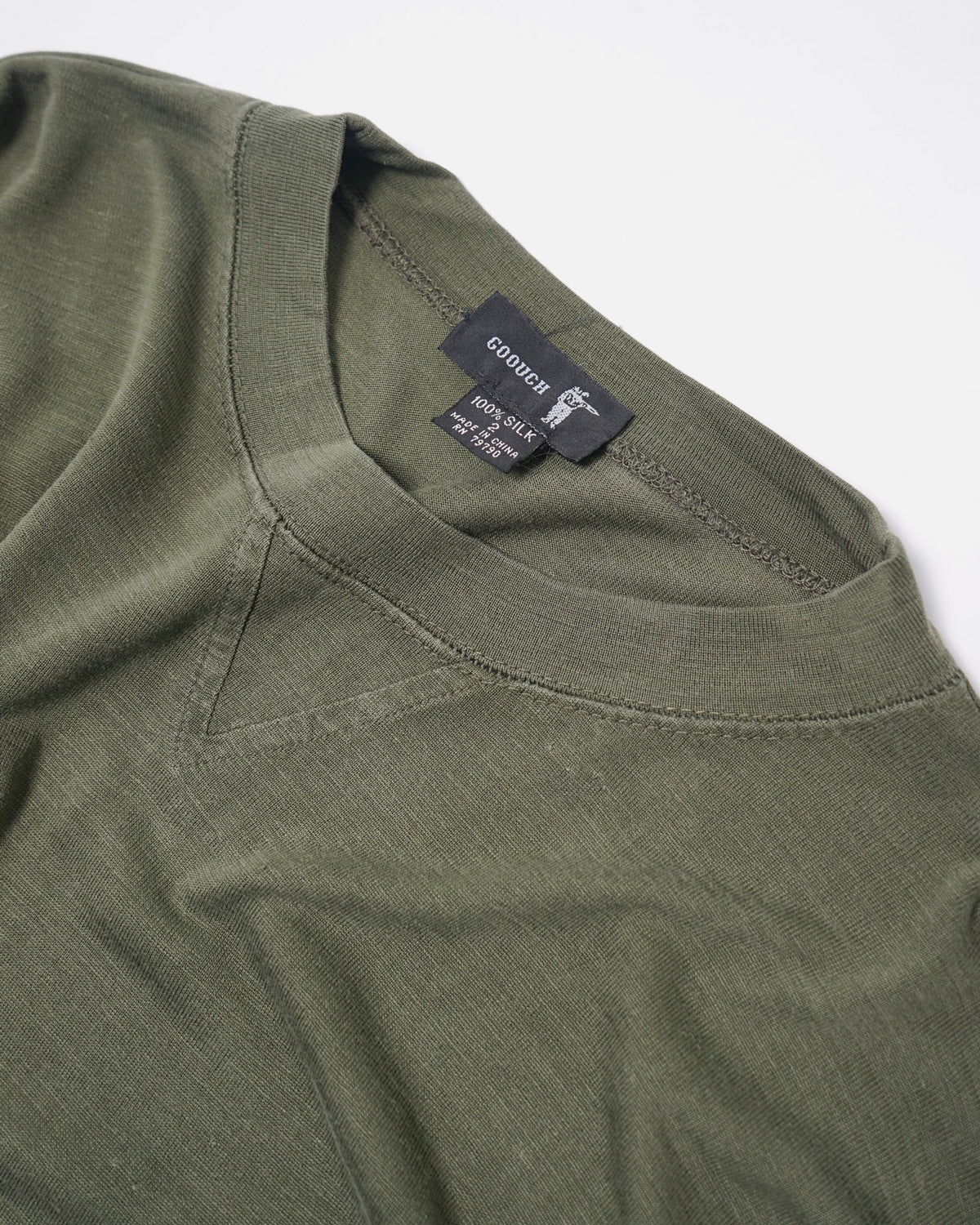 Silk Front V Tee L/S