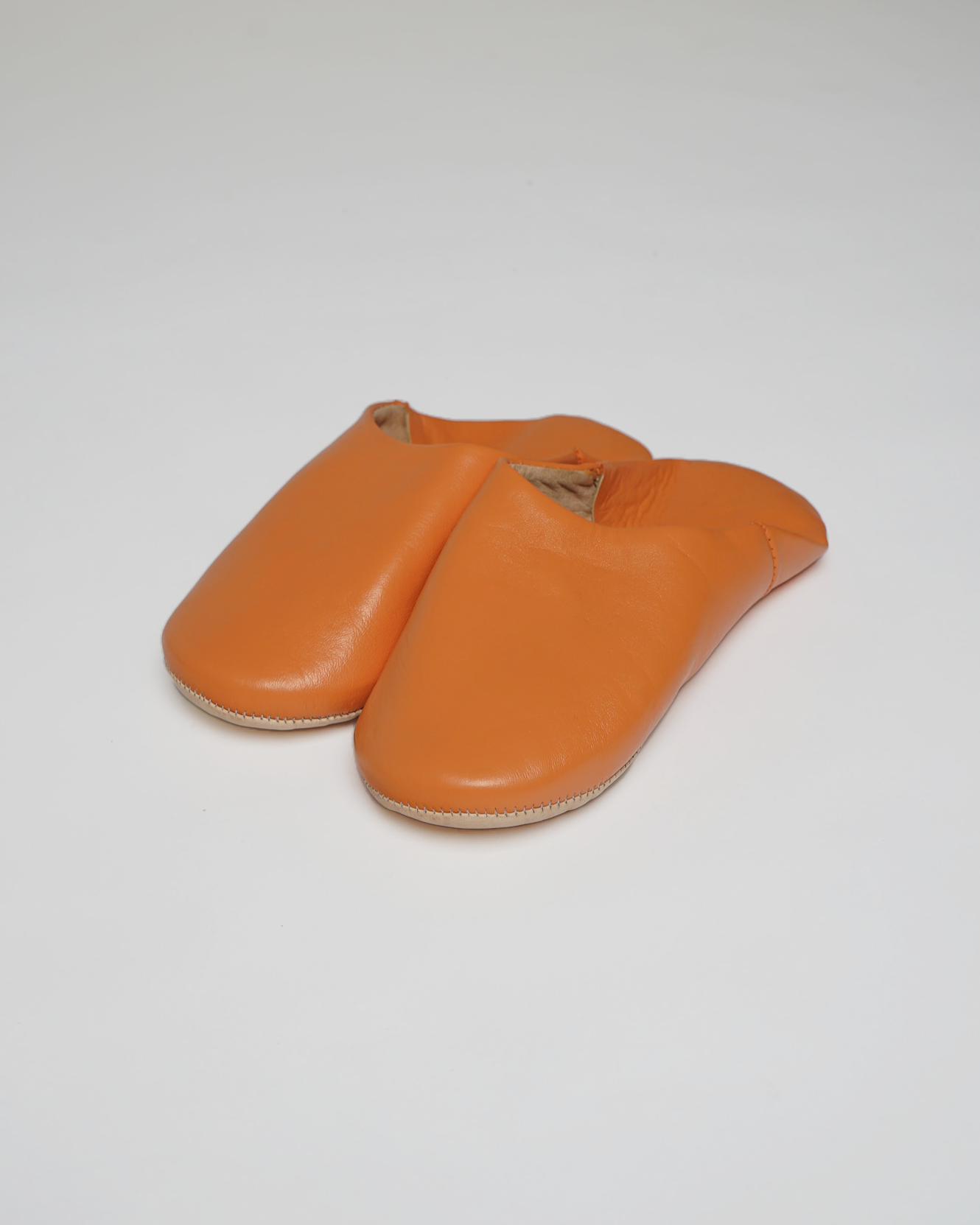 Moroccan Babouche Basic Slippers / Clementine