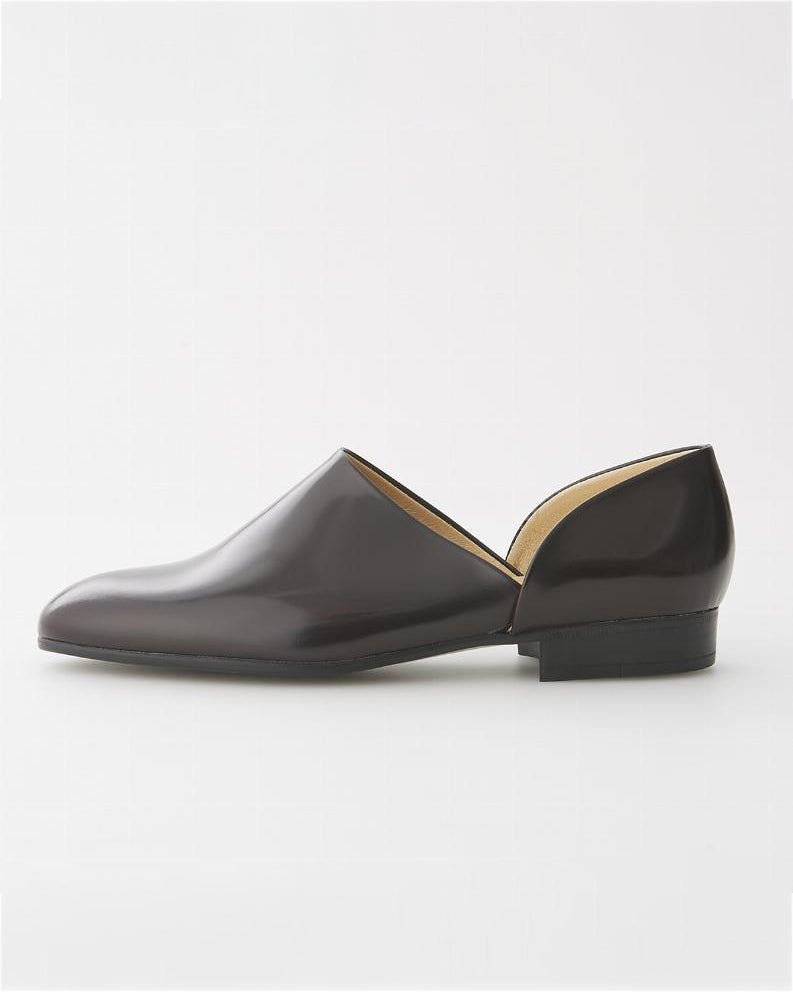 Haruta Leather 150 Spock Shoes Dark Brown