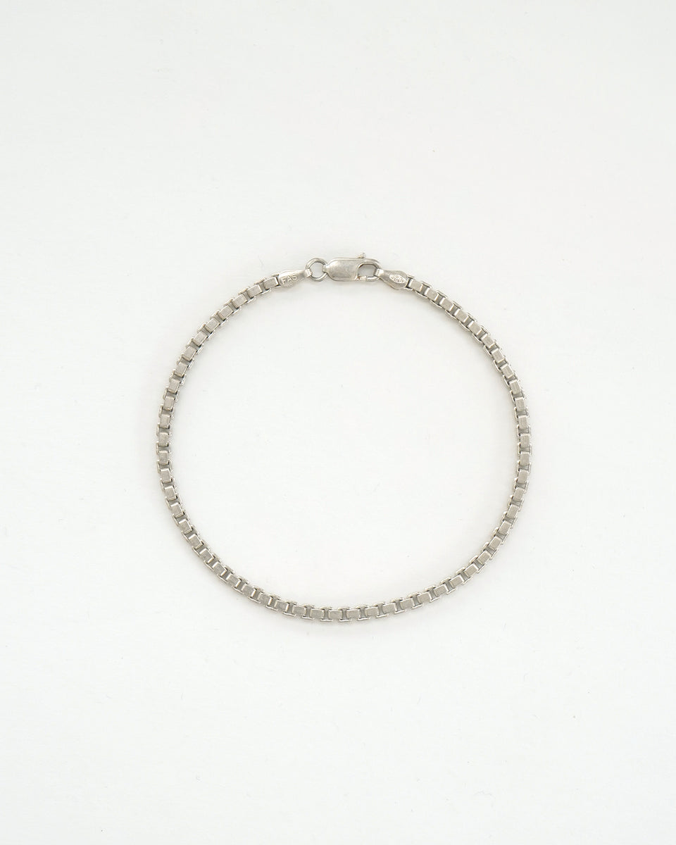 Silver Box Chain Bracelet – Front General Store