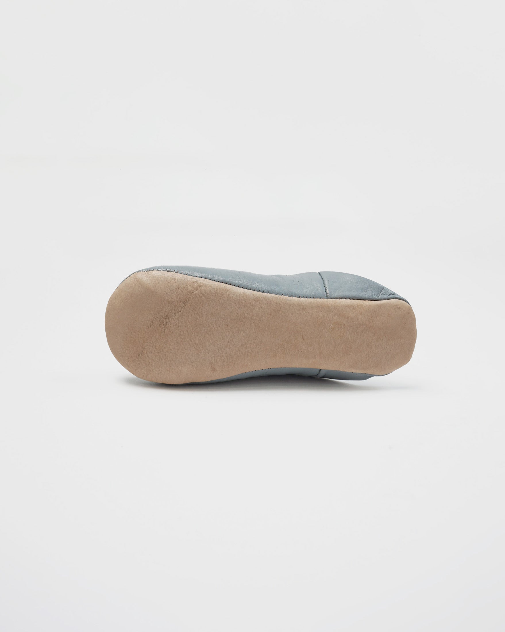 Moroccan Babouche Basic Slippers / Pearl Gray
