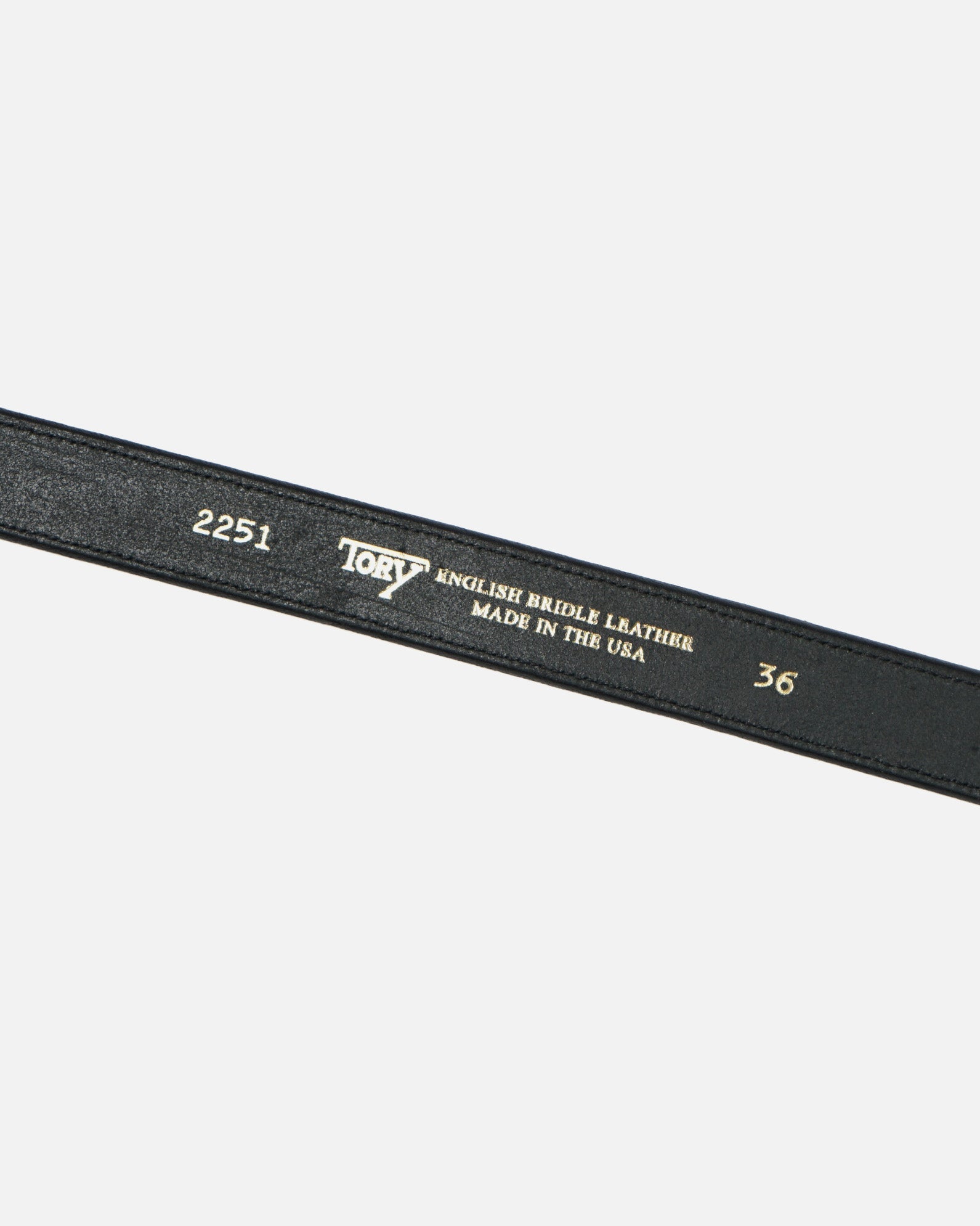 Stitched Leather Belt / Silver Buckle