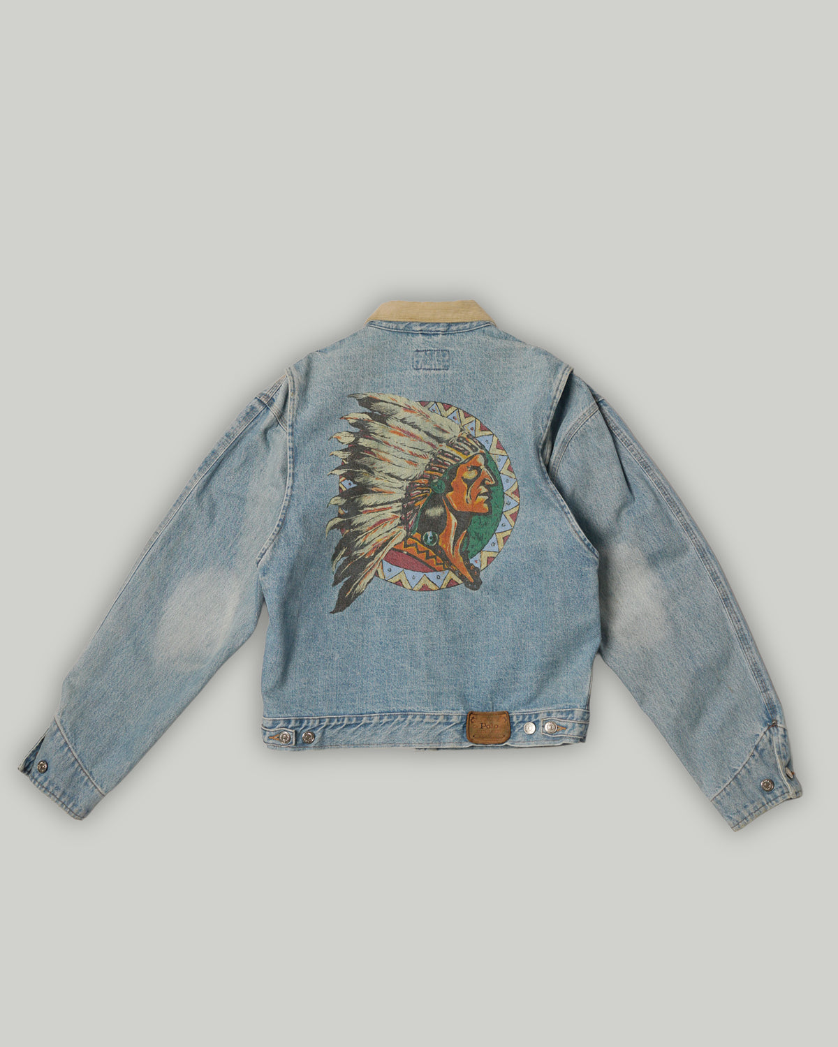 Polo Indian Back-printed Denim Jacket