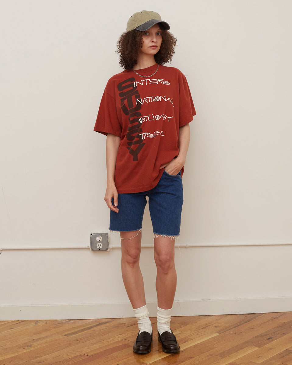 【OLD STUSSY】Stussy Friendly Game Tee Stussy Customade SC SS WC Friendly Game White Tee Limited