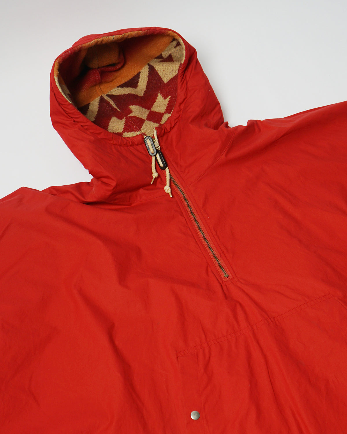 Native Patterned Reversible Poncho