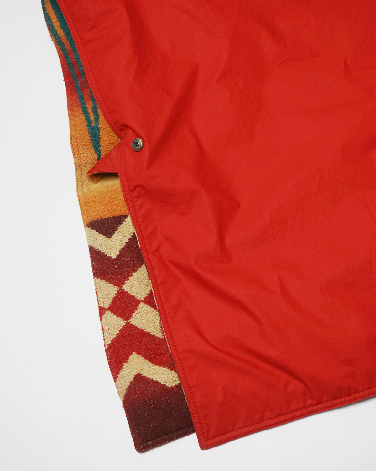 Native Patterned Reversible Poncho