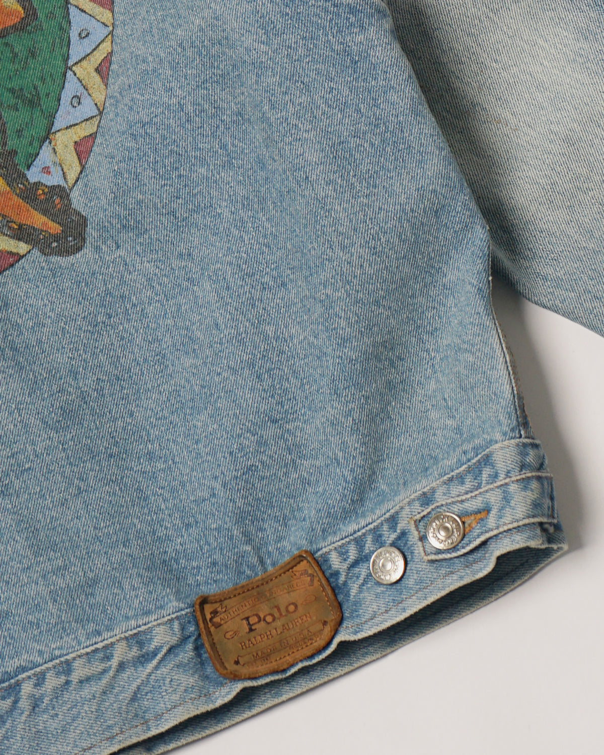 Polo Indian Back-printed Denim Jacket