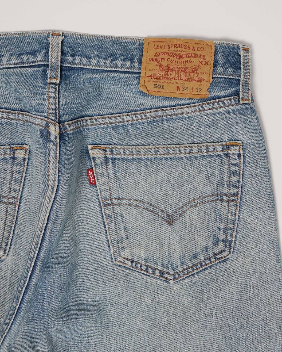 501 Distressed Denim Pants / size: 34
