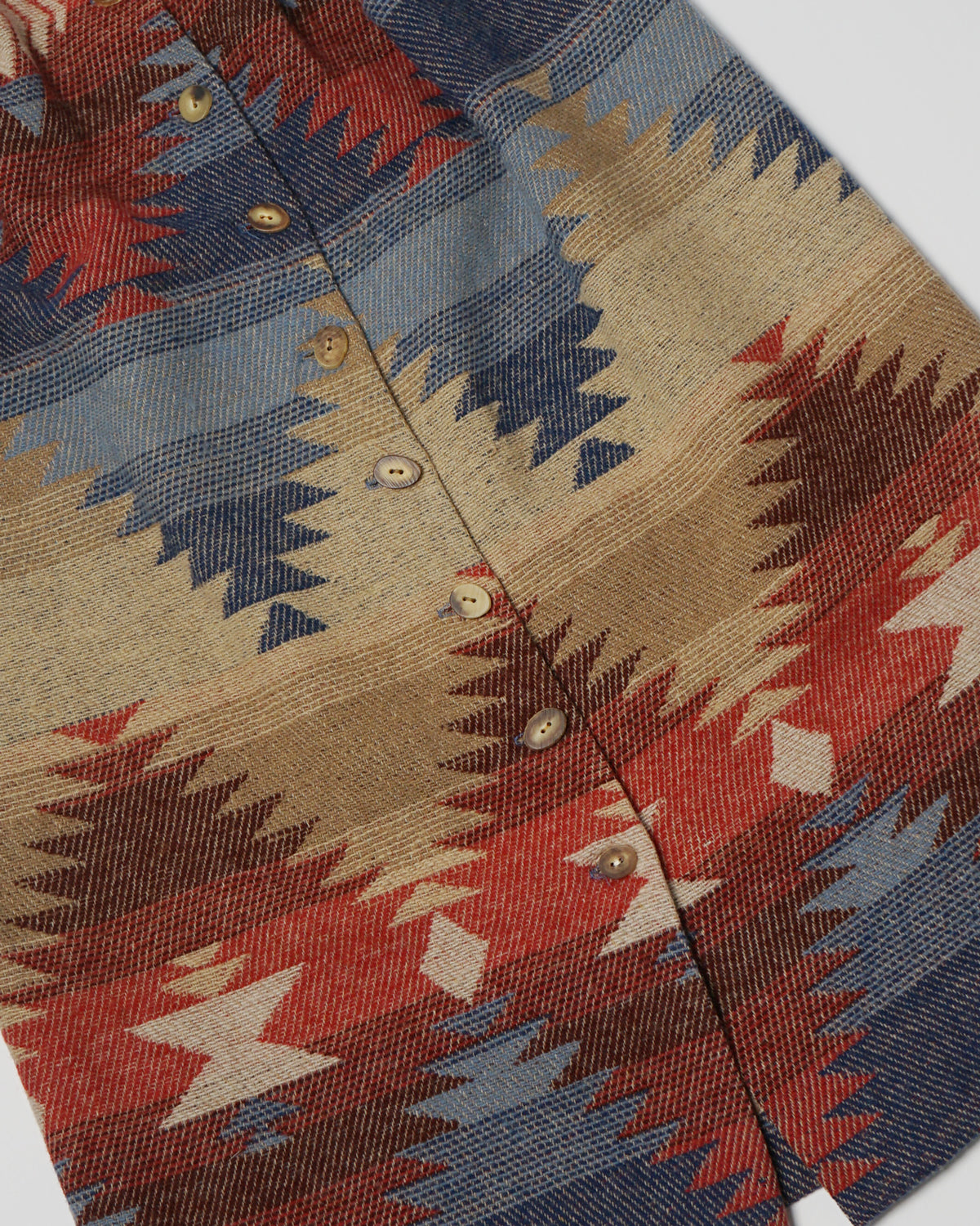 Polo Country Native Patterned Wool Long Skirt / Size: 25