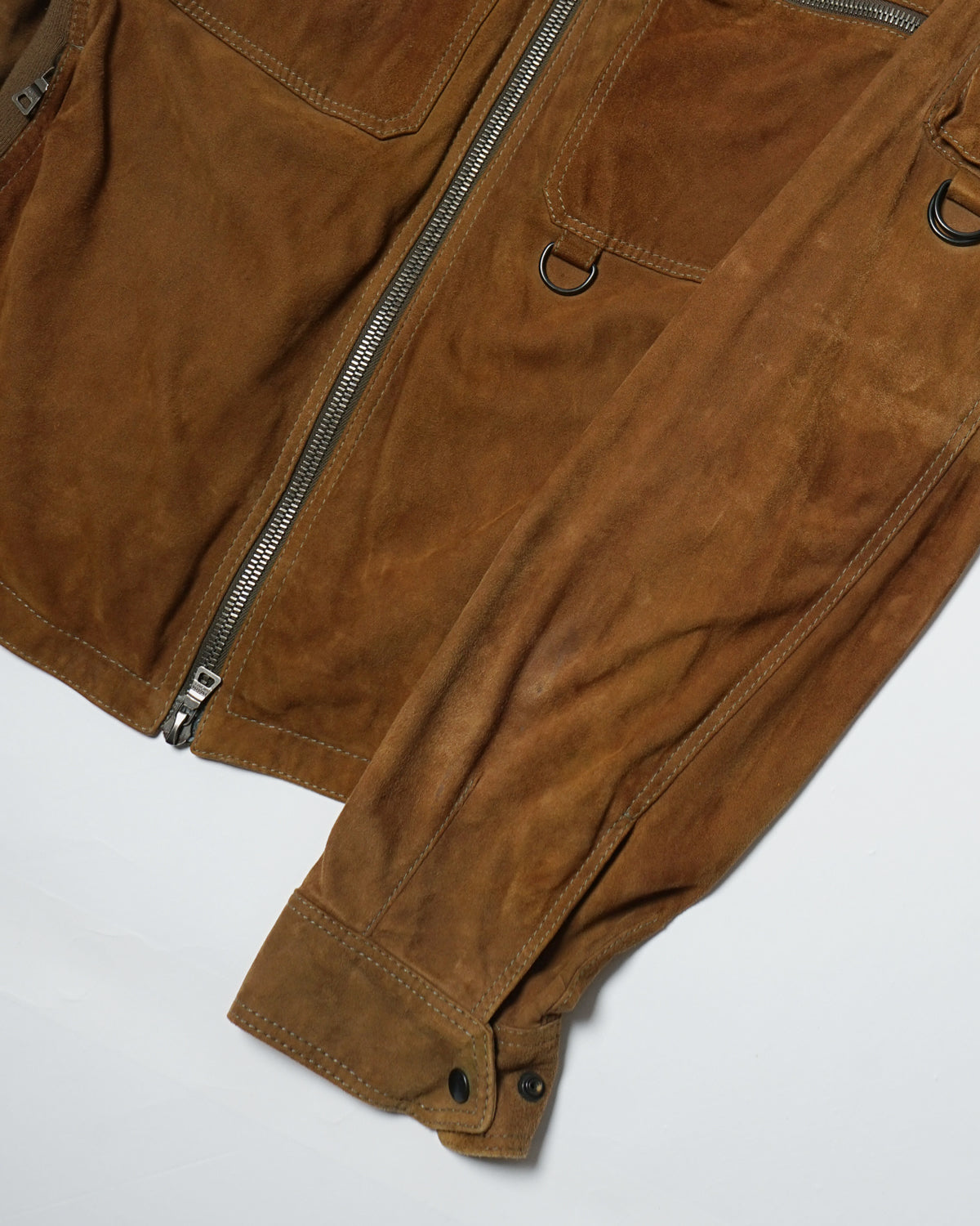 Prada Sports Suede Zip Up Sports Jacket