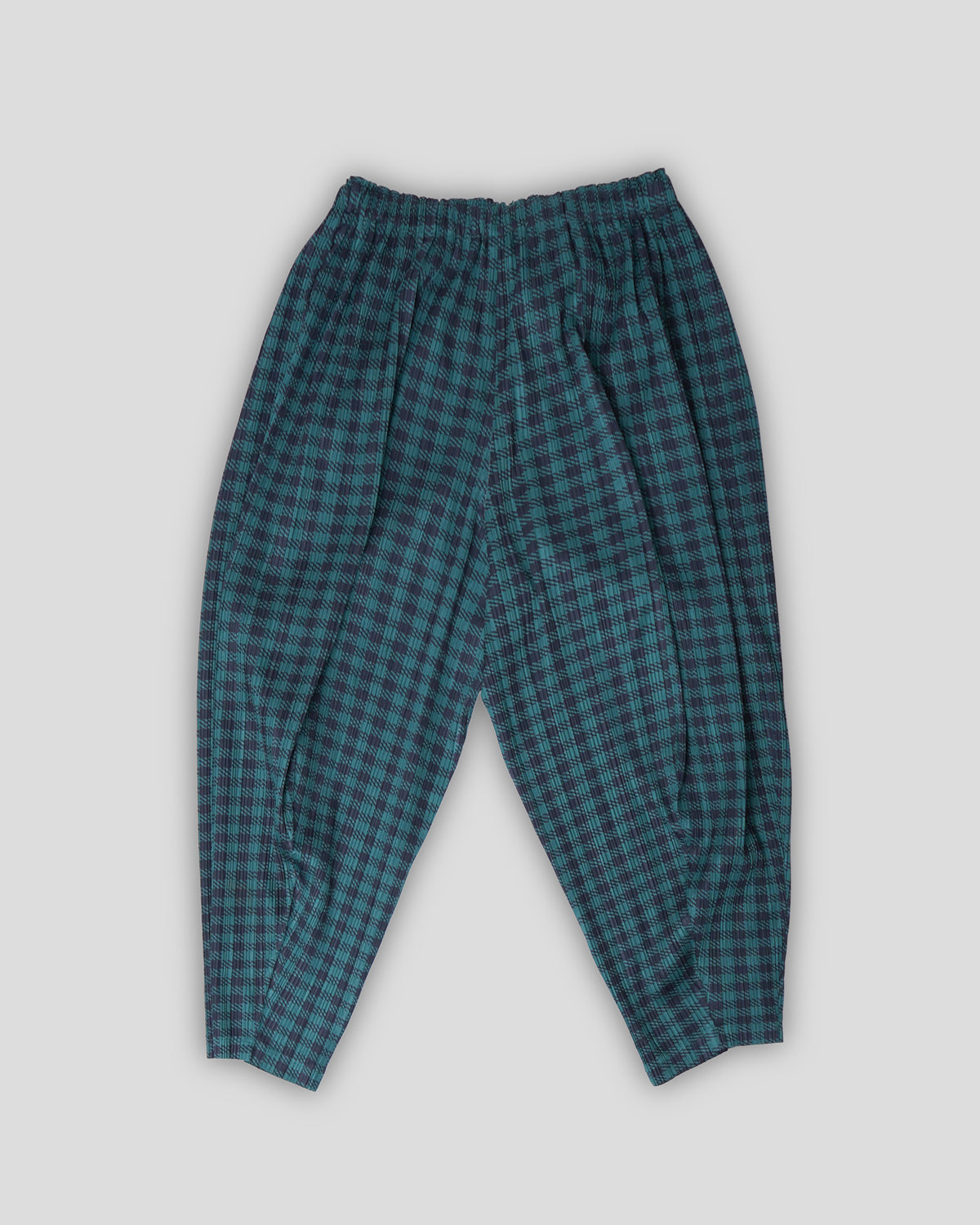 Pleats Please Plaid Tapered Pants