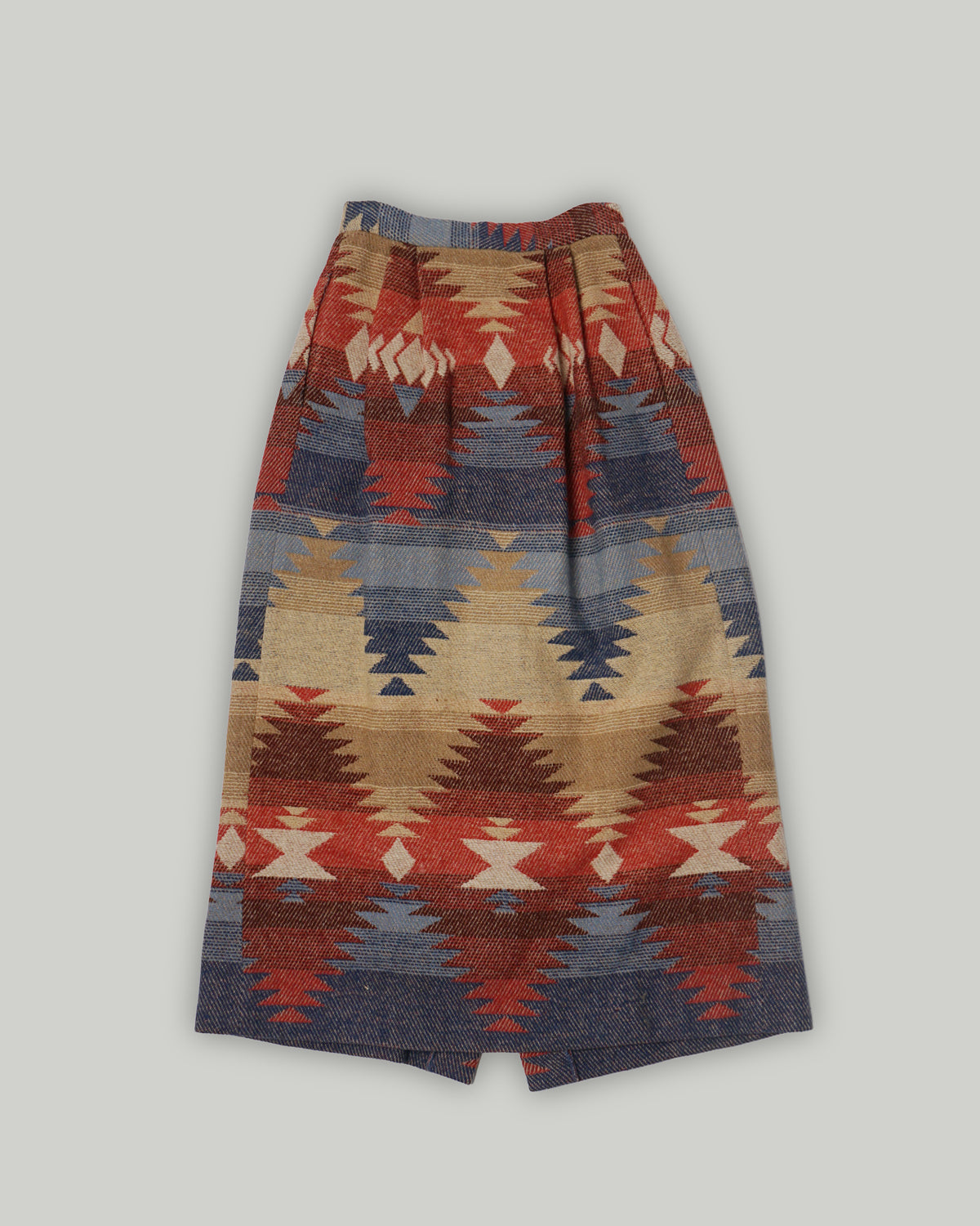 Polo Country Native Patterned Wool Long Skirt / Size: 25