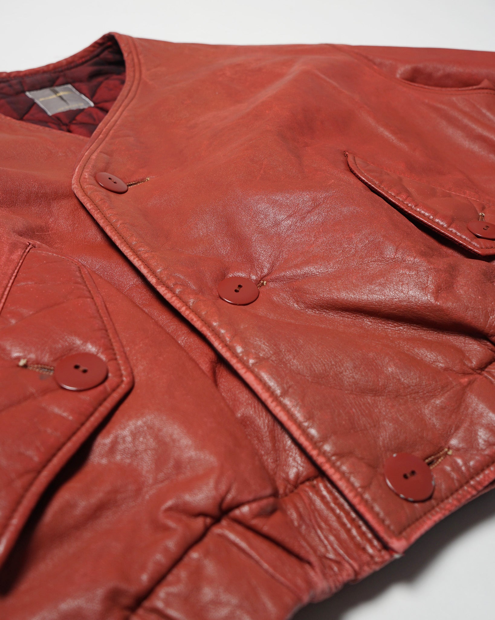 Padded Leather Jacket