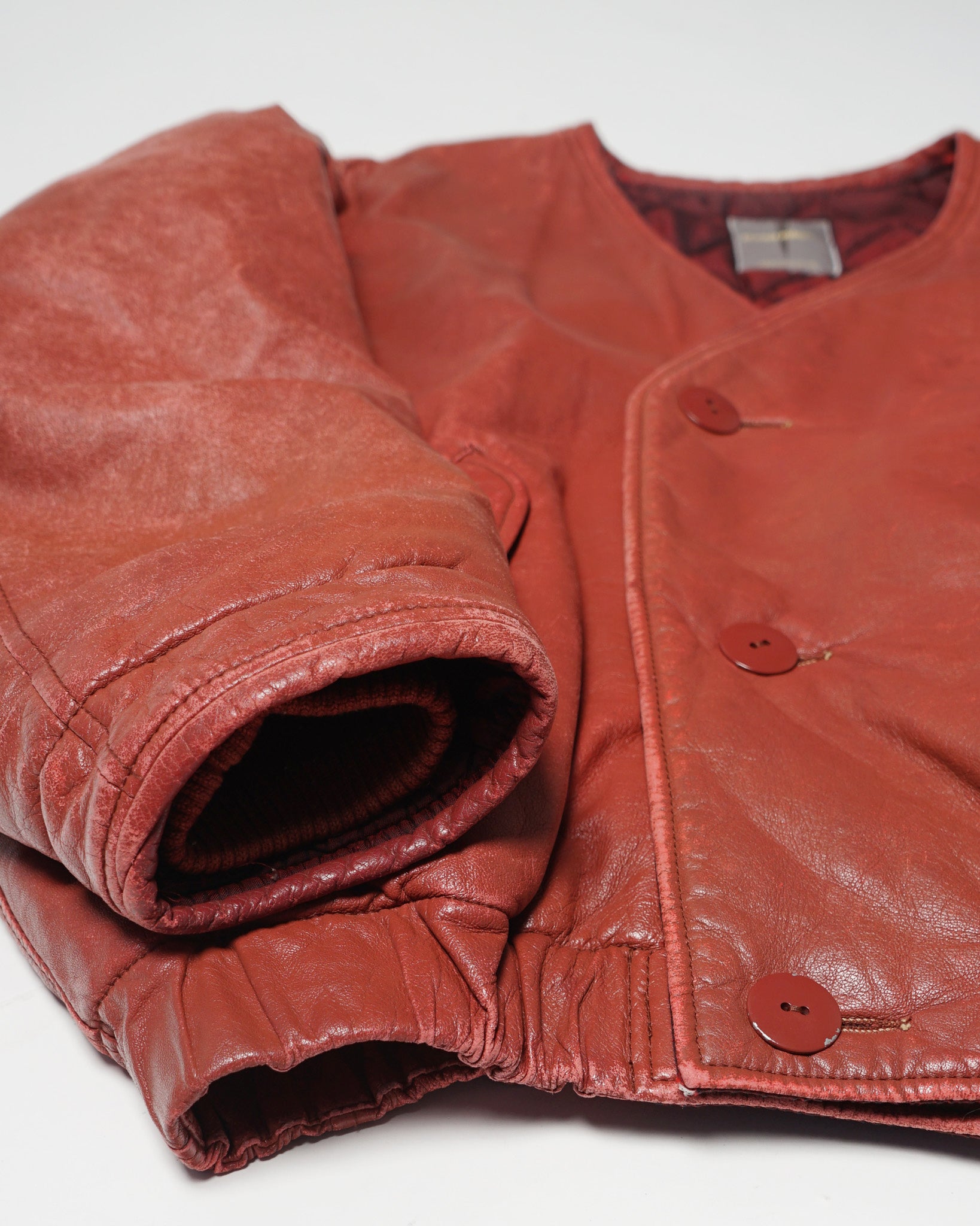 Padded Leather Jacket