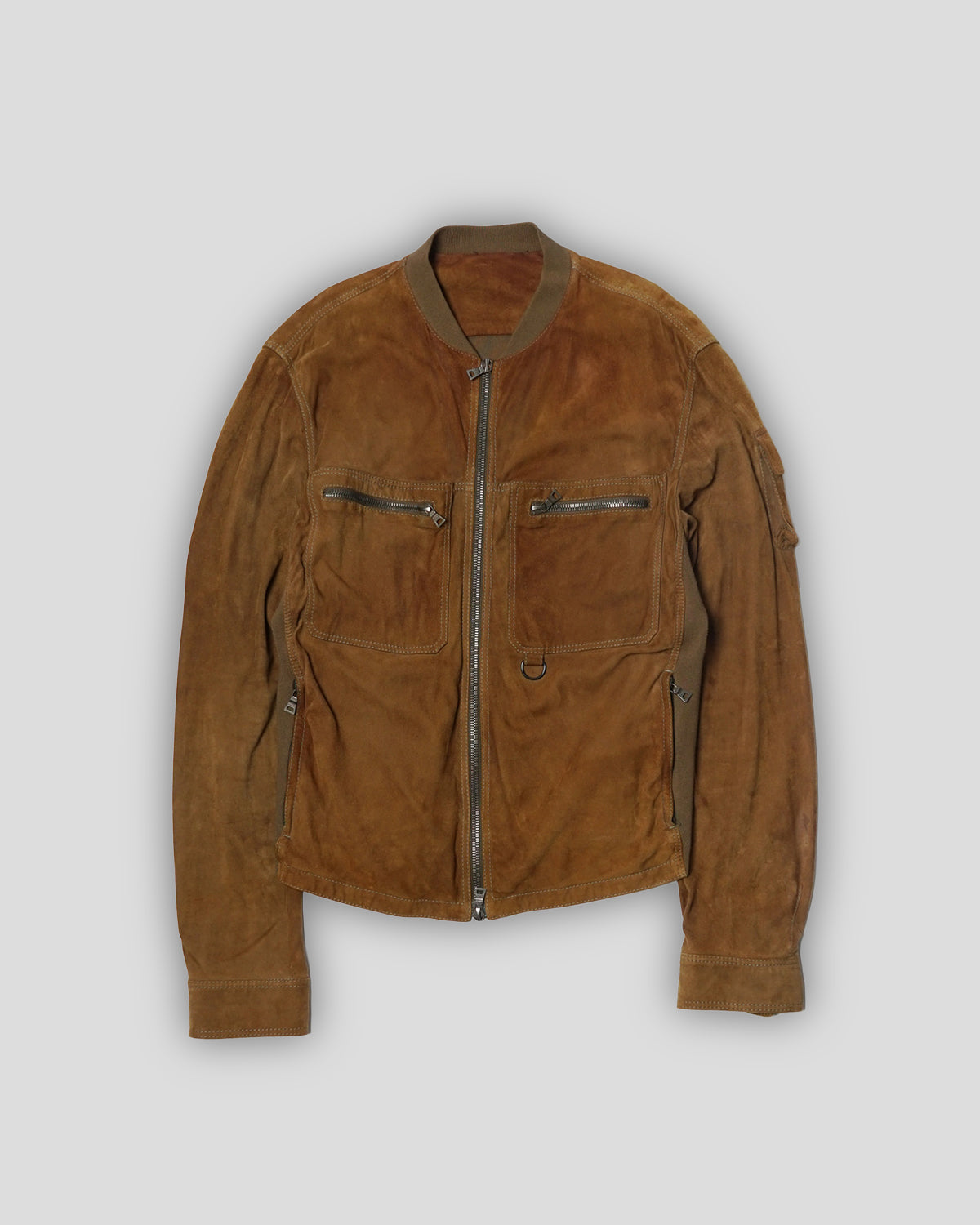 Prada Sports Suede Zip Up Sports Jacket