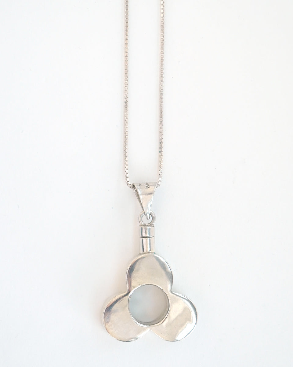 Silver Chain Necklace w/ Perfume Bottle Charm – Front General Store