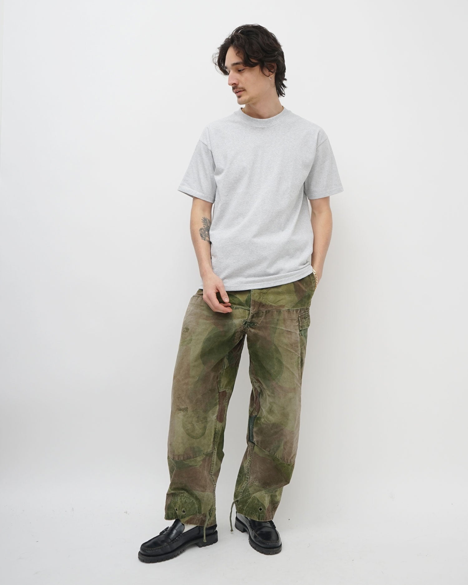 FGS Originals - Micro Stripe T-shirt / Light Gray