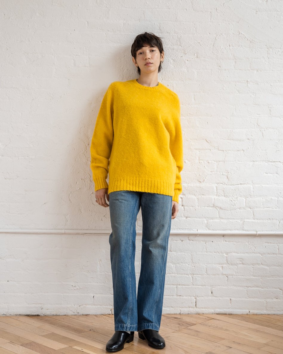 FGS Originals - Brushed Shetland Sweater Crew Neck / Yellow