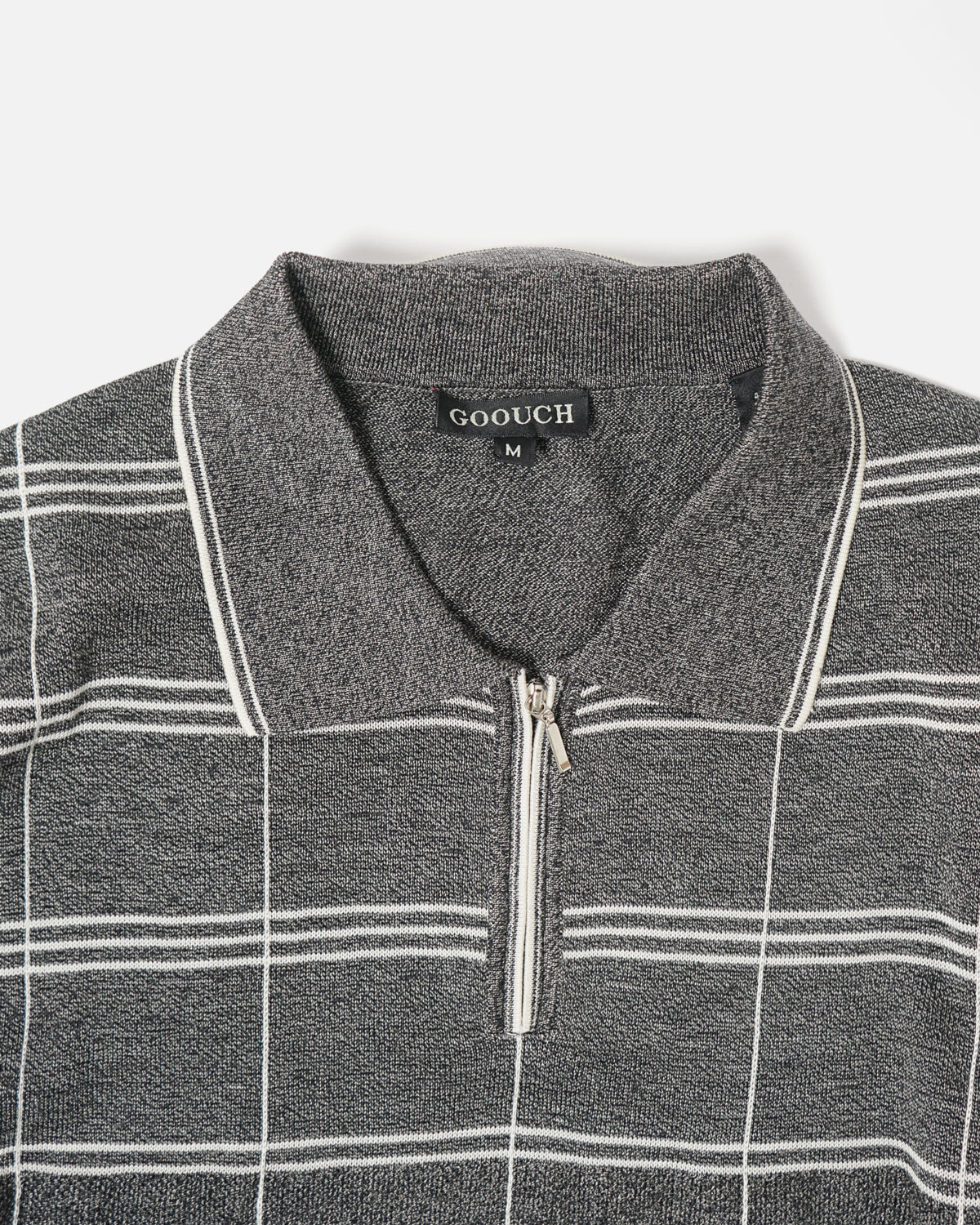 Pullover Zip Polo / Gray