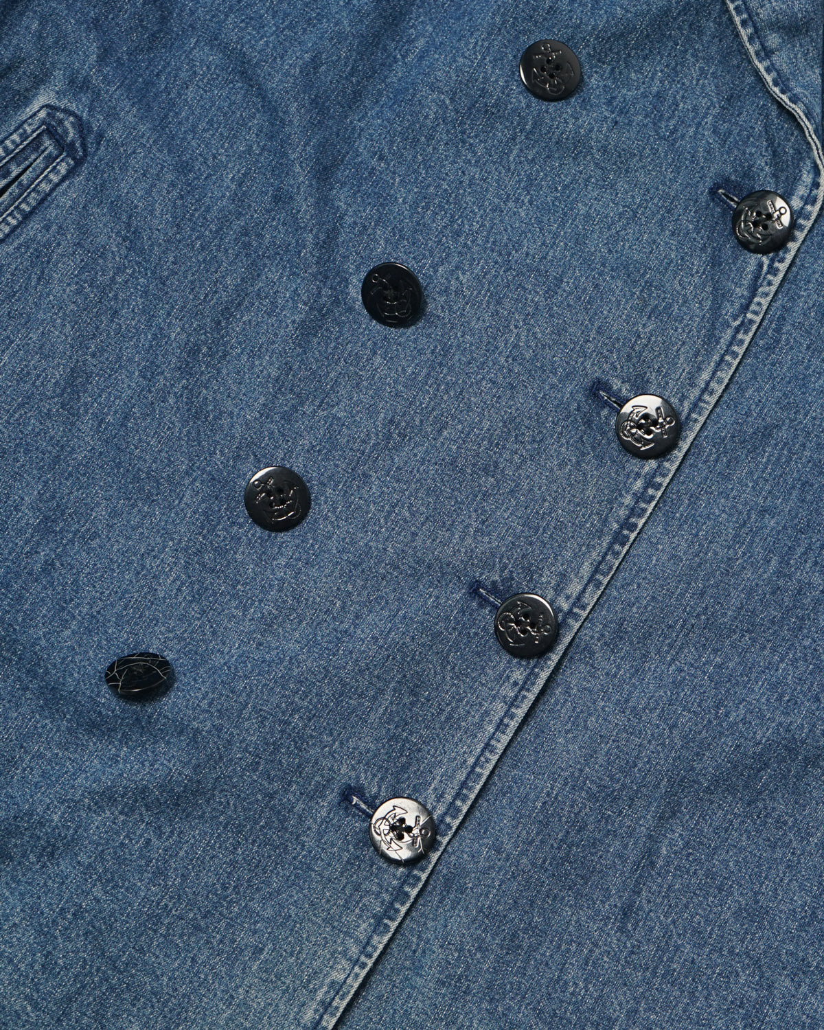 Lauren Jeans Co. Denim Double Breasted Jacket