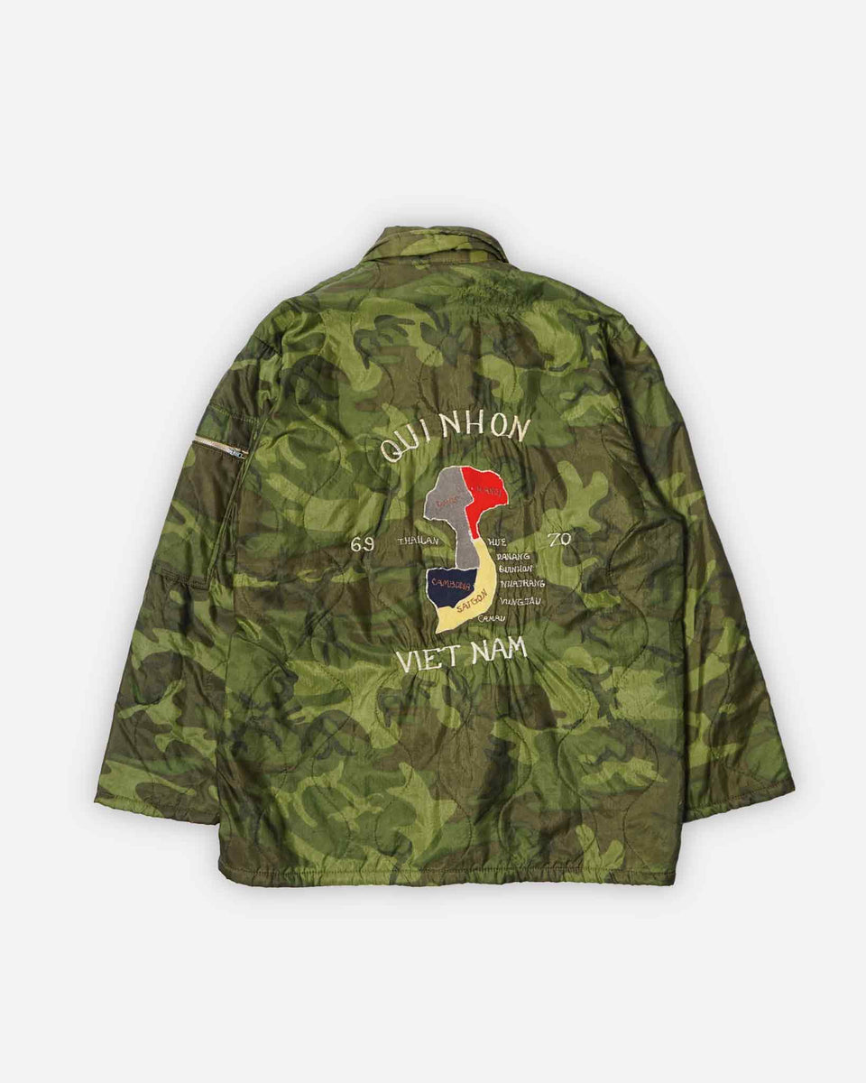 1960-70's Vietnam Camo Quilting Souvenir Jacket – Front General Store