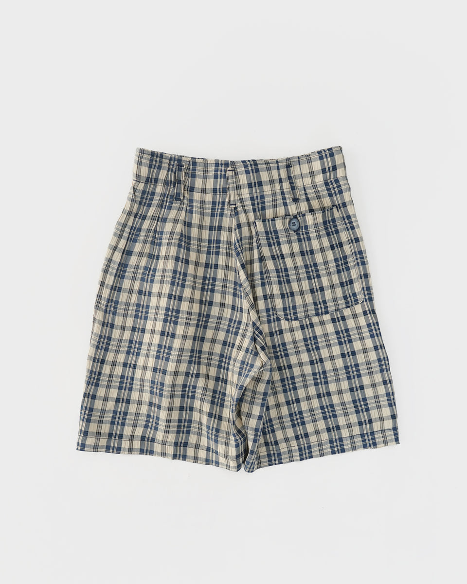 パンツ NOT CONVENTIONAL blue plaid shorts Unique Bargains Men's Plaid Shorts Straight Fit Comfort Flat