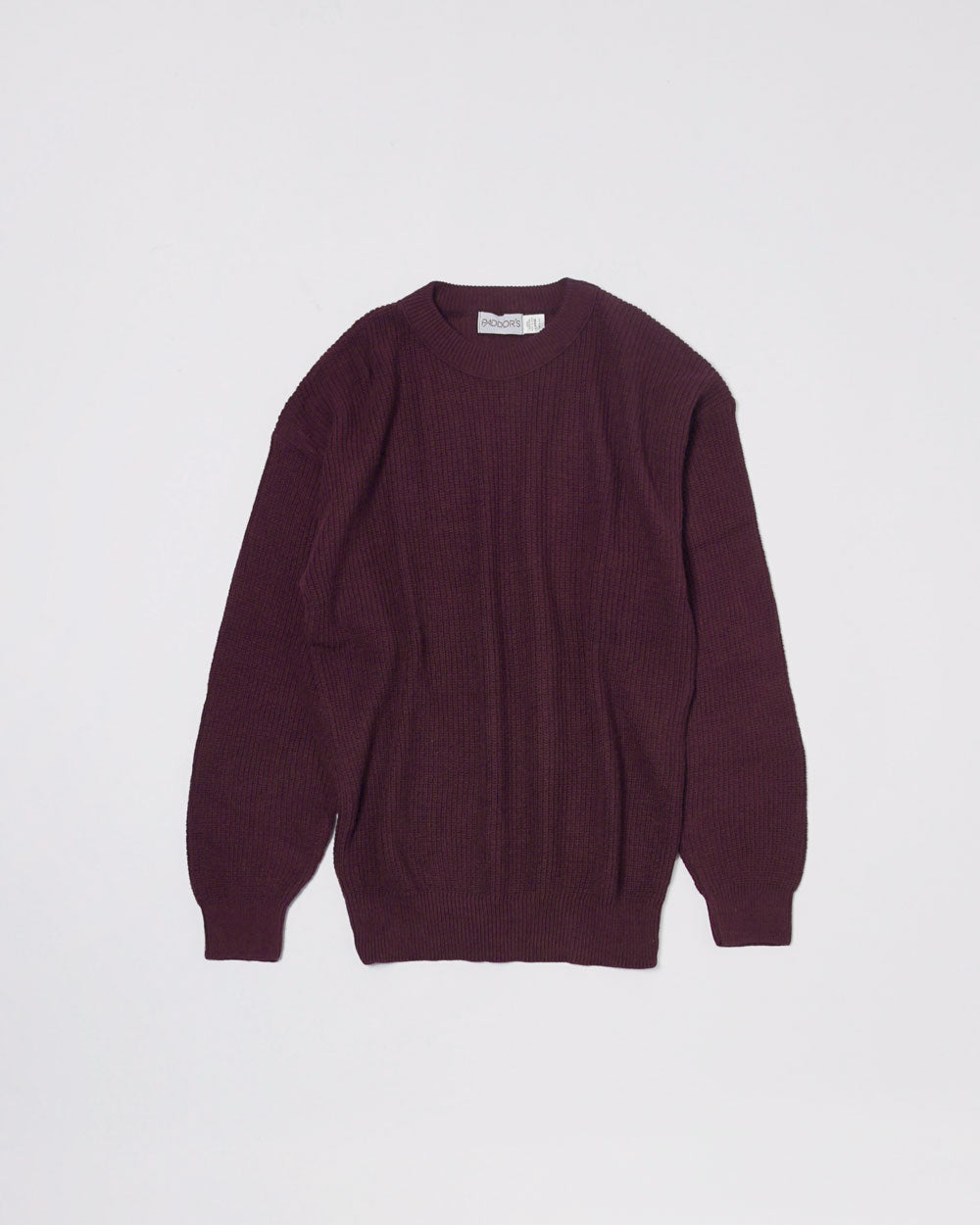 Paddor's Rib Sweater Crew Neck / Burgundy