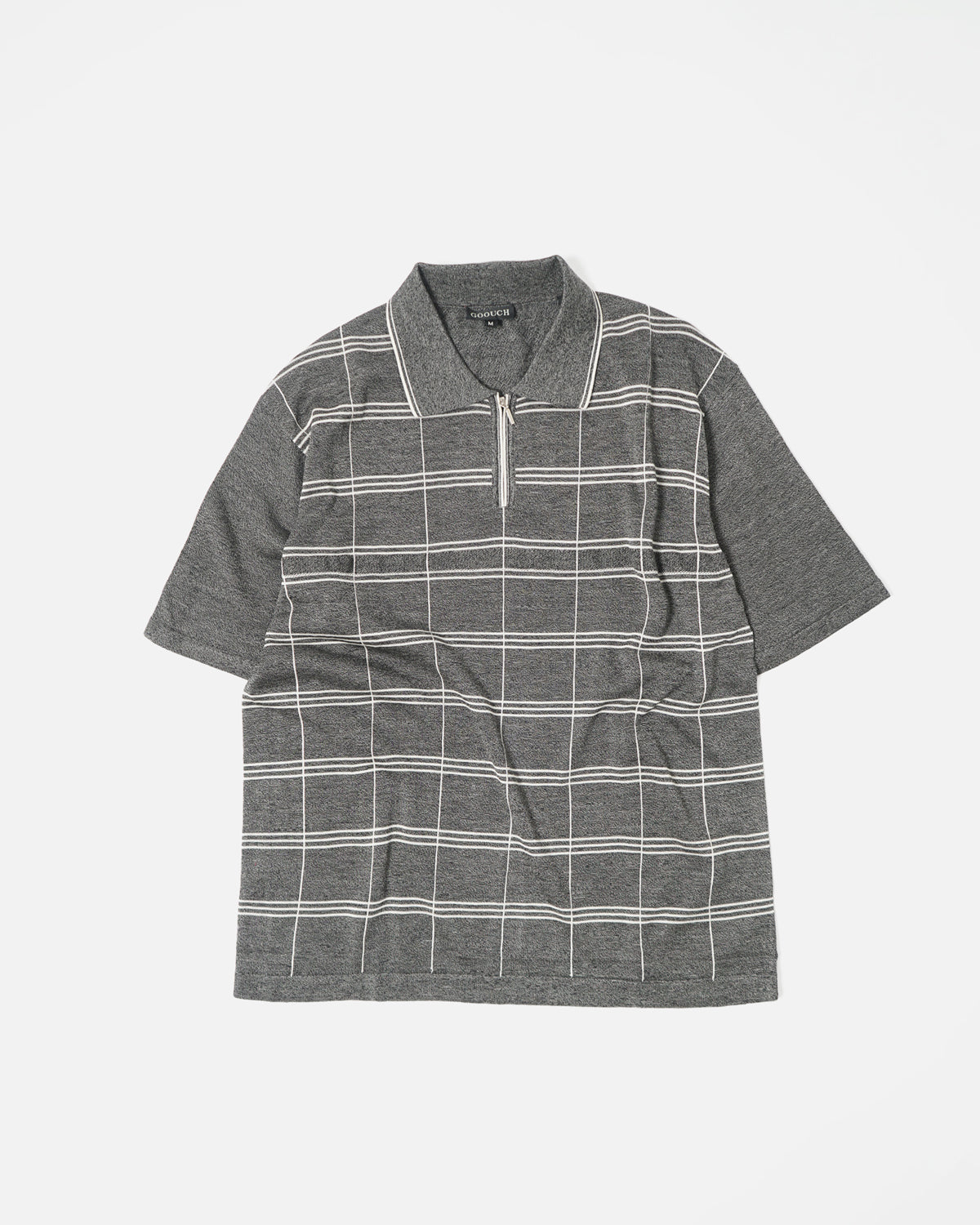 Pullover Zip Polo / Gray