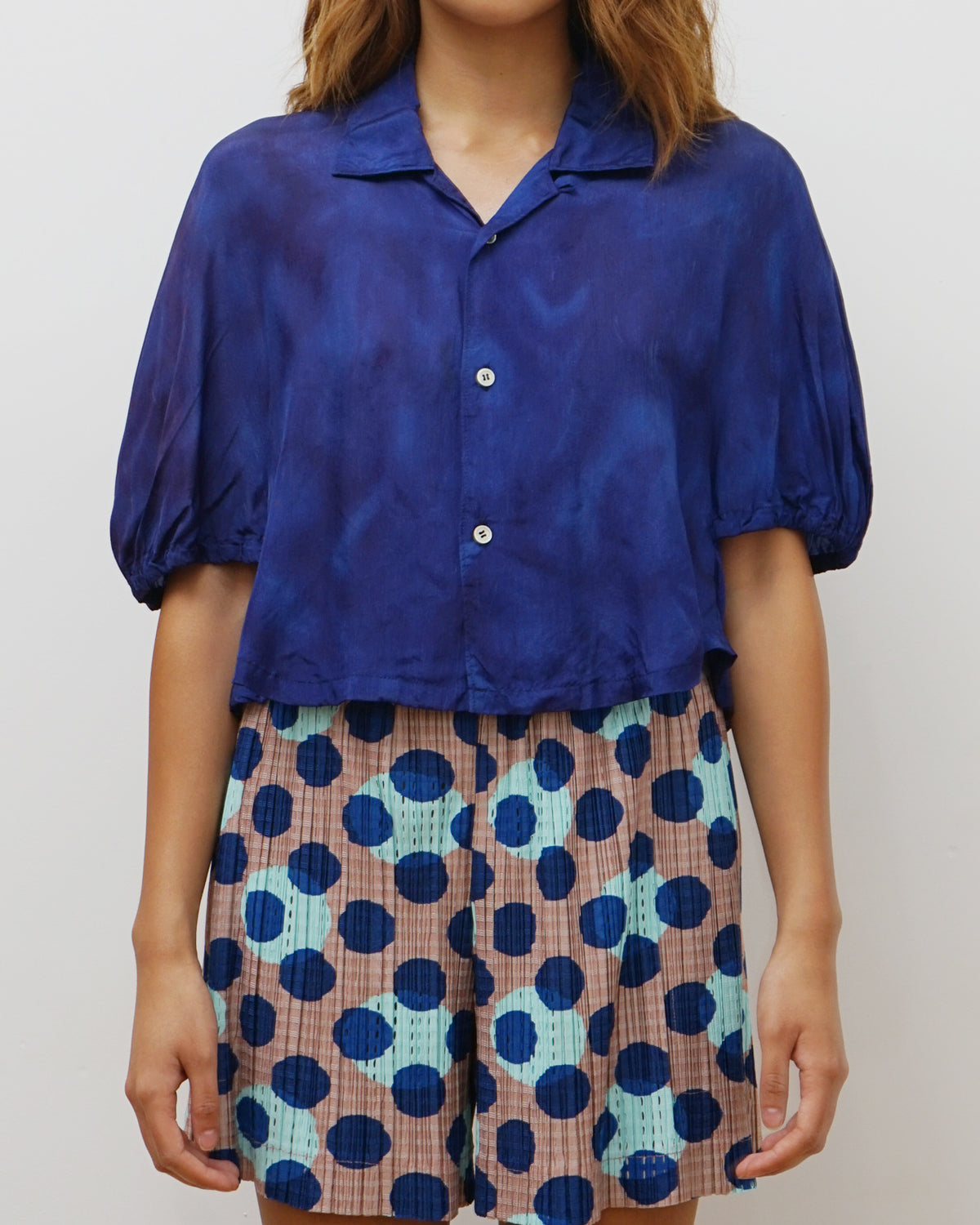 Cropped Rayon Shirt