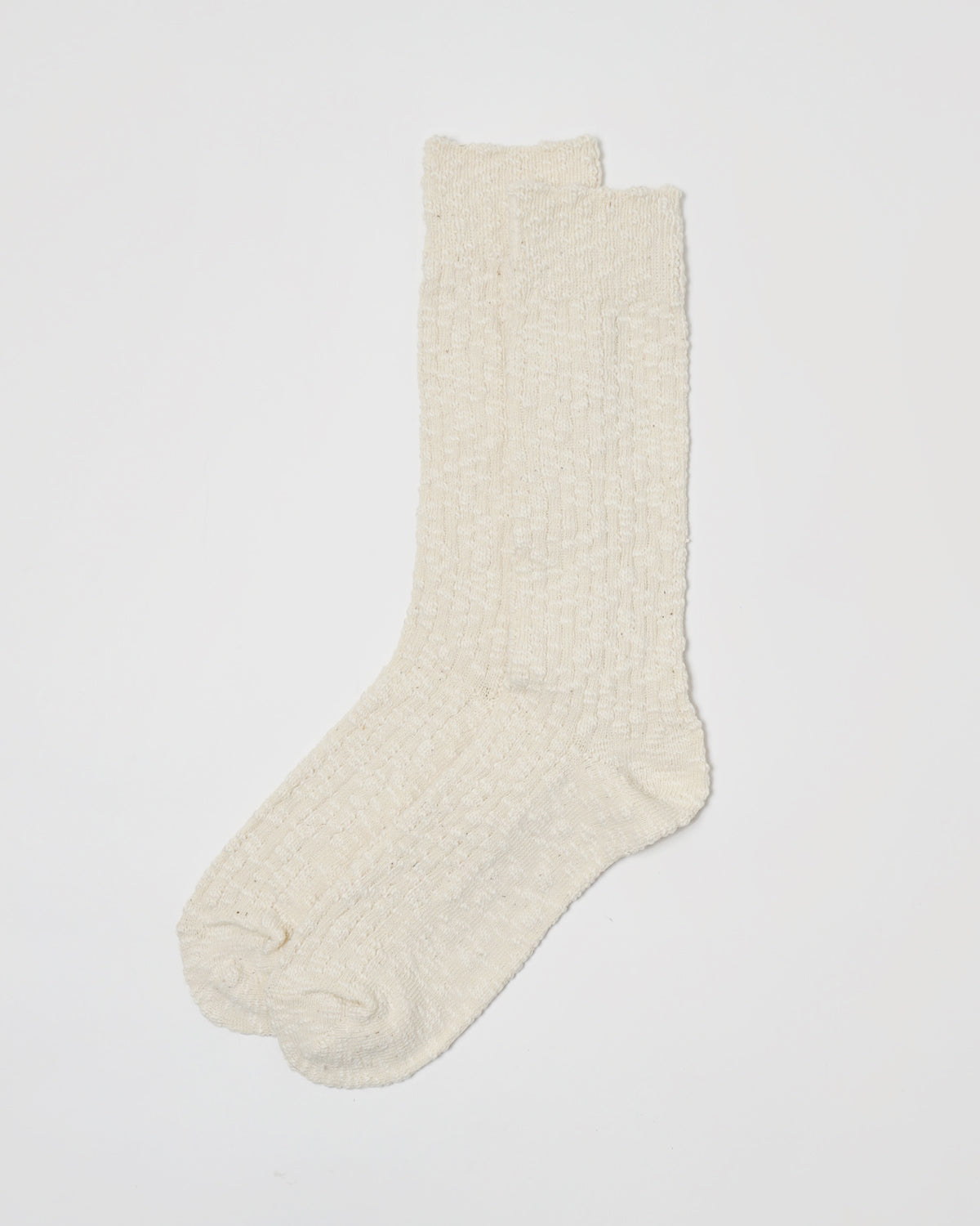 FGS Originals - Slub Rib Socks / White