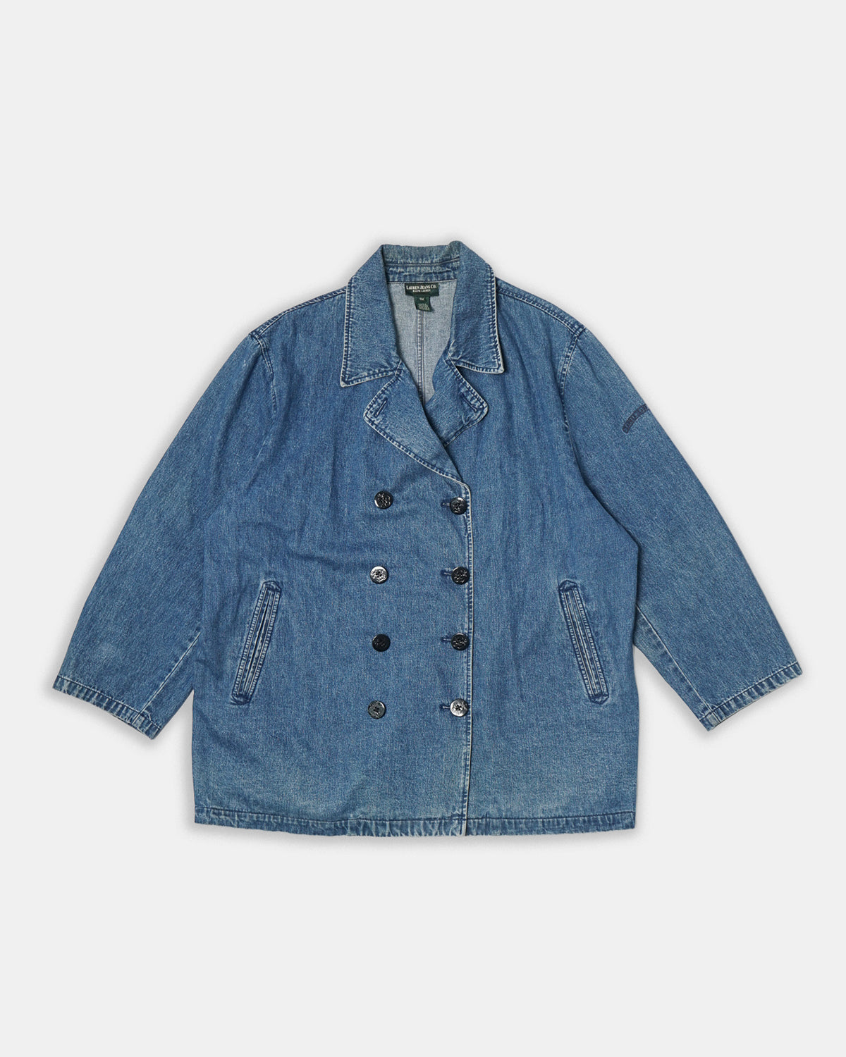 Lauren Jeans Co. Denim Double Breasted Jacket