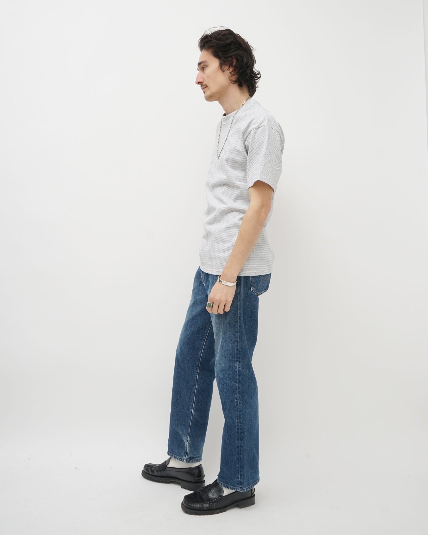 FGS Originals - Micro Stripe T-shirt / Light Gray