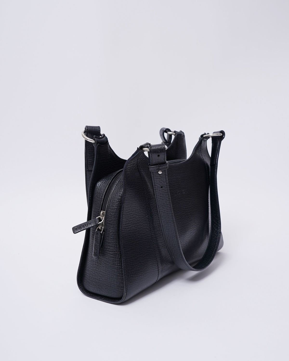 Black Leather Hand Bag