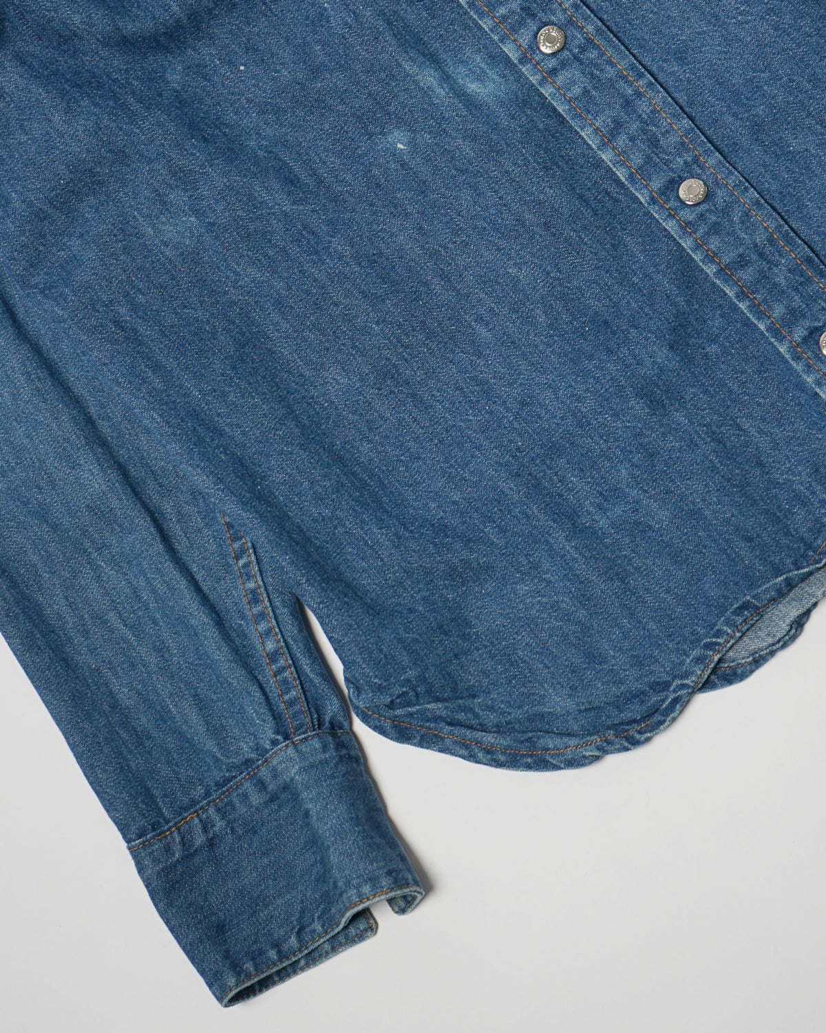 Polo Western Embroidered Denim Western Shirt