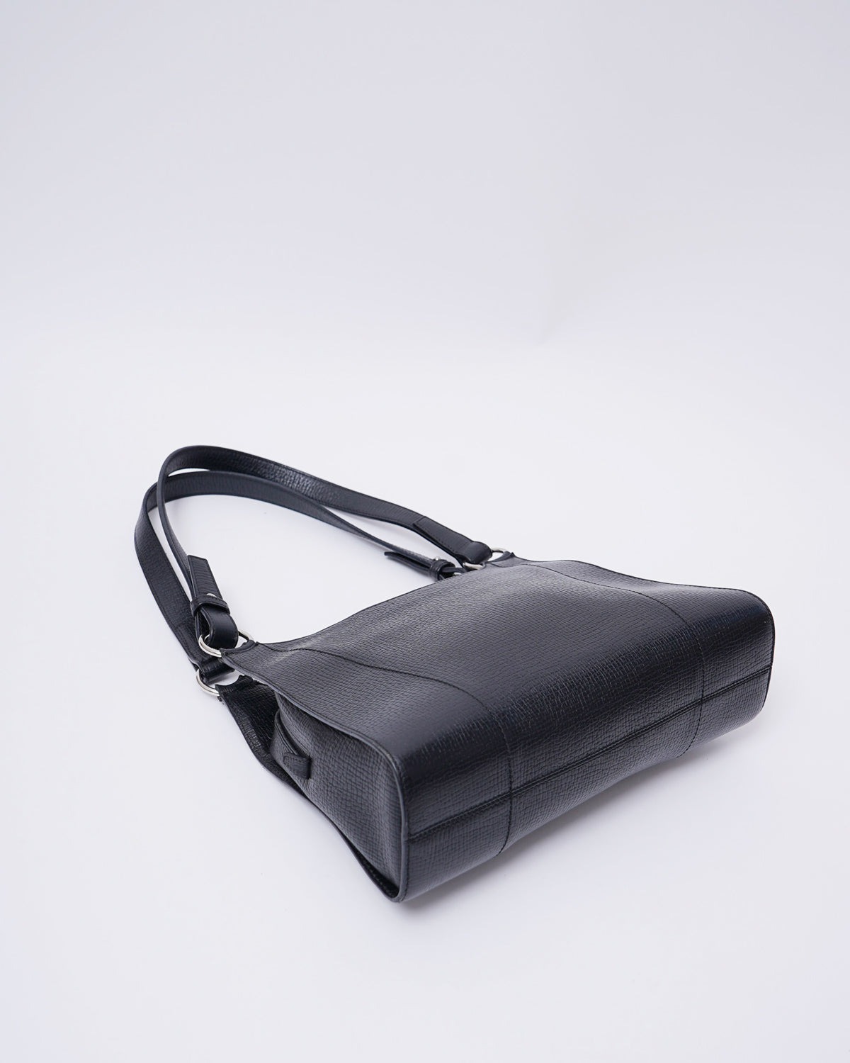 Black Leather Hand Bag