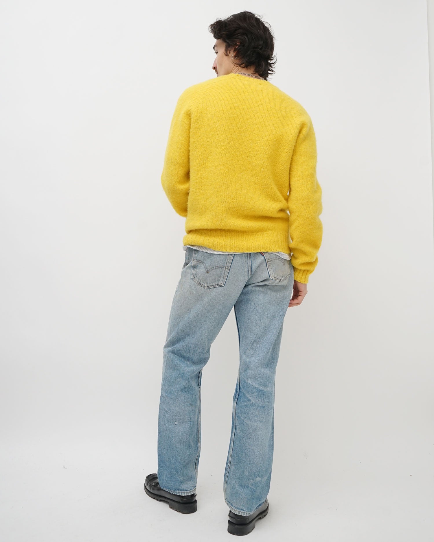 FGS Originals - Brushed Shetland Sweater Crew Neck / Yellow