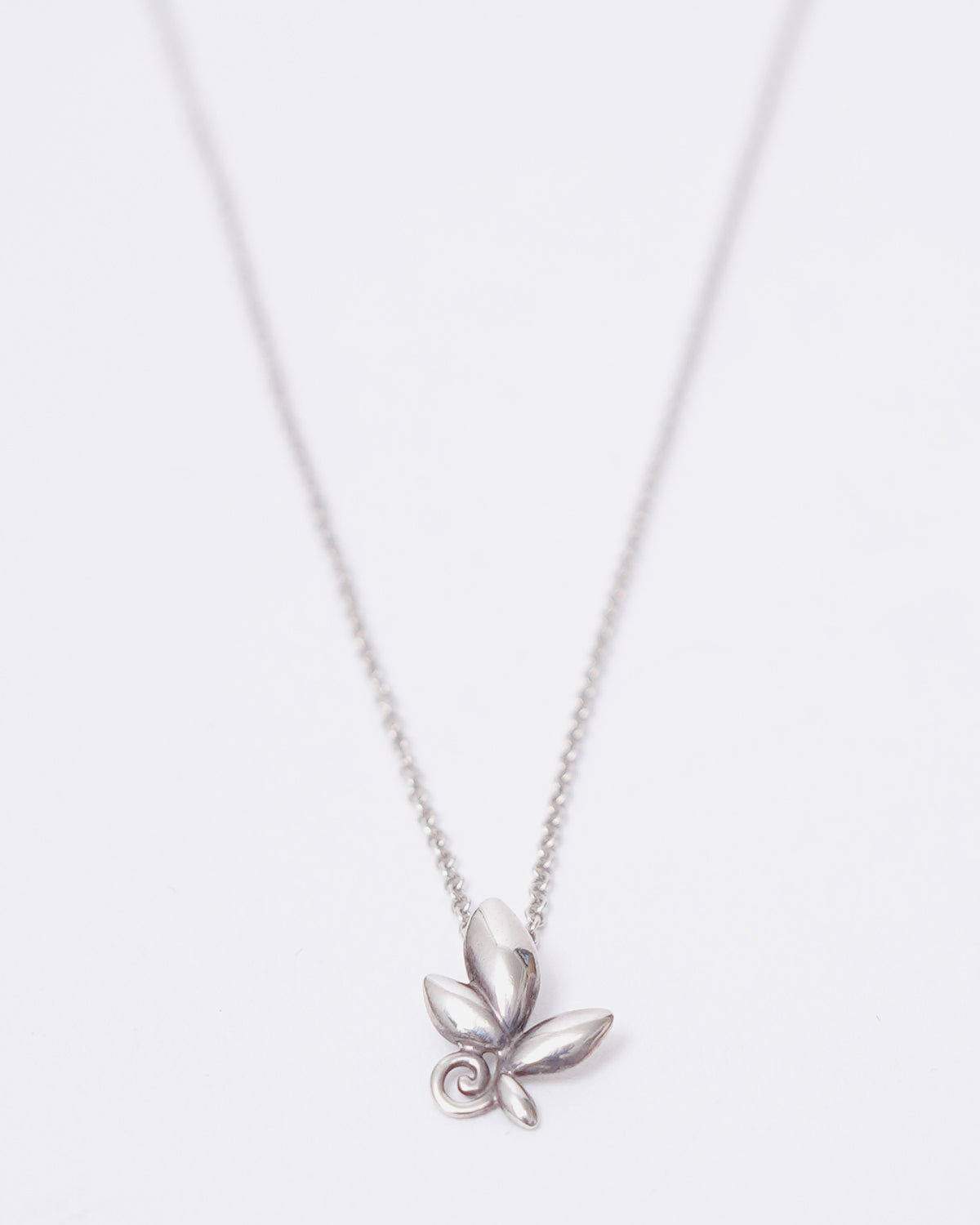 Silver Olive Leaf Necklace