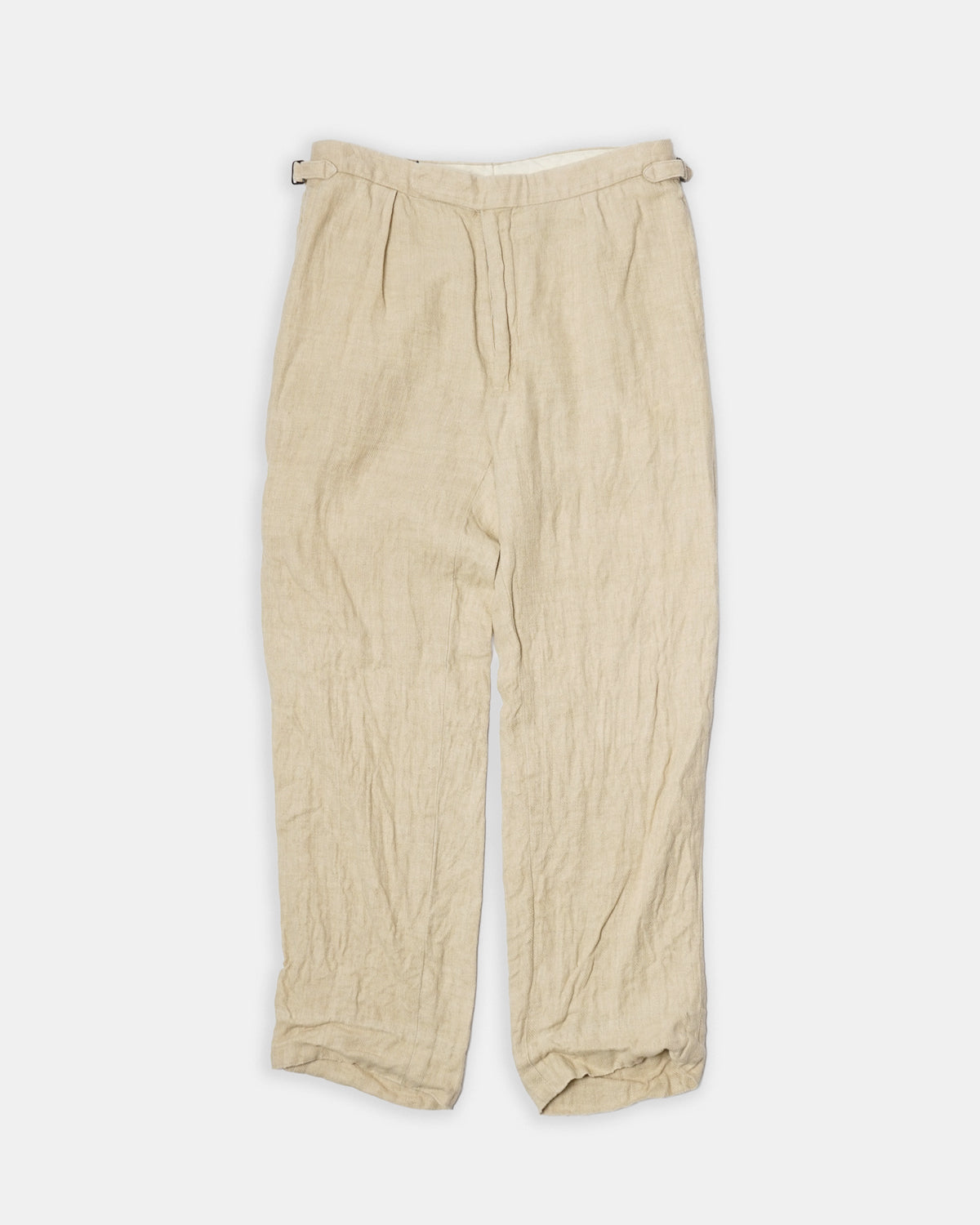 Polo Herringbone Linen Trousers