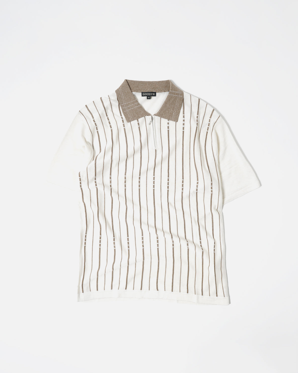 Pullover Zip Polo / Off White