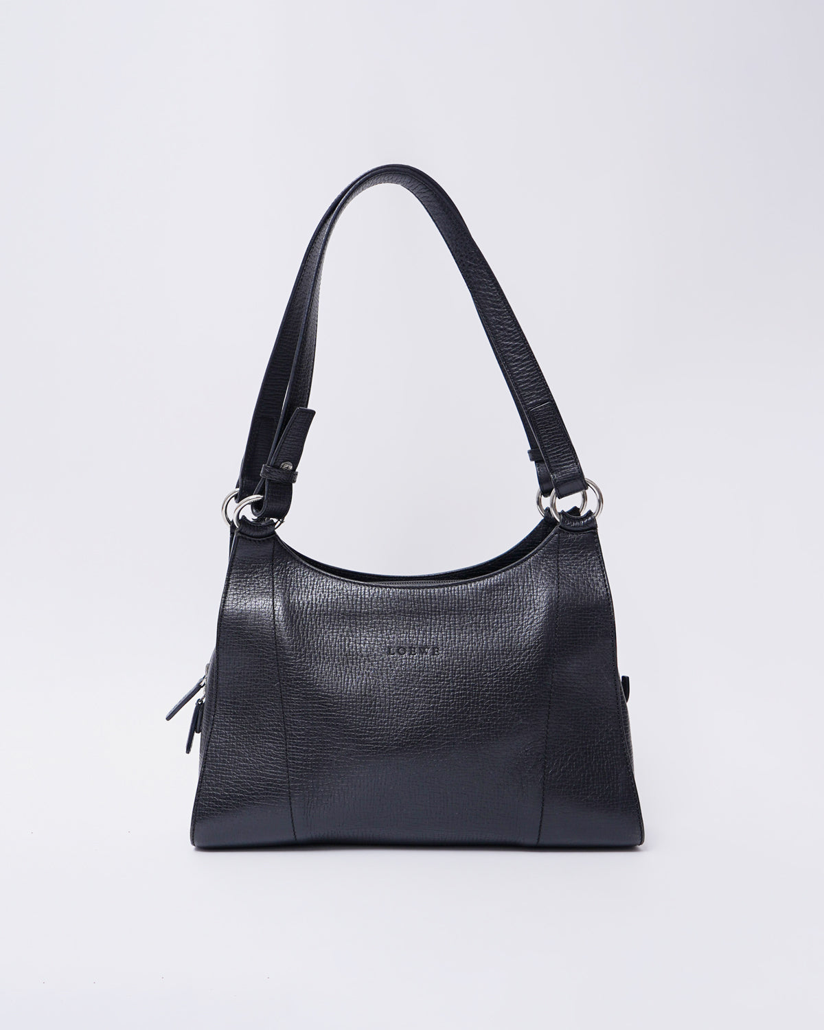 Black Leather Hand Bag