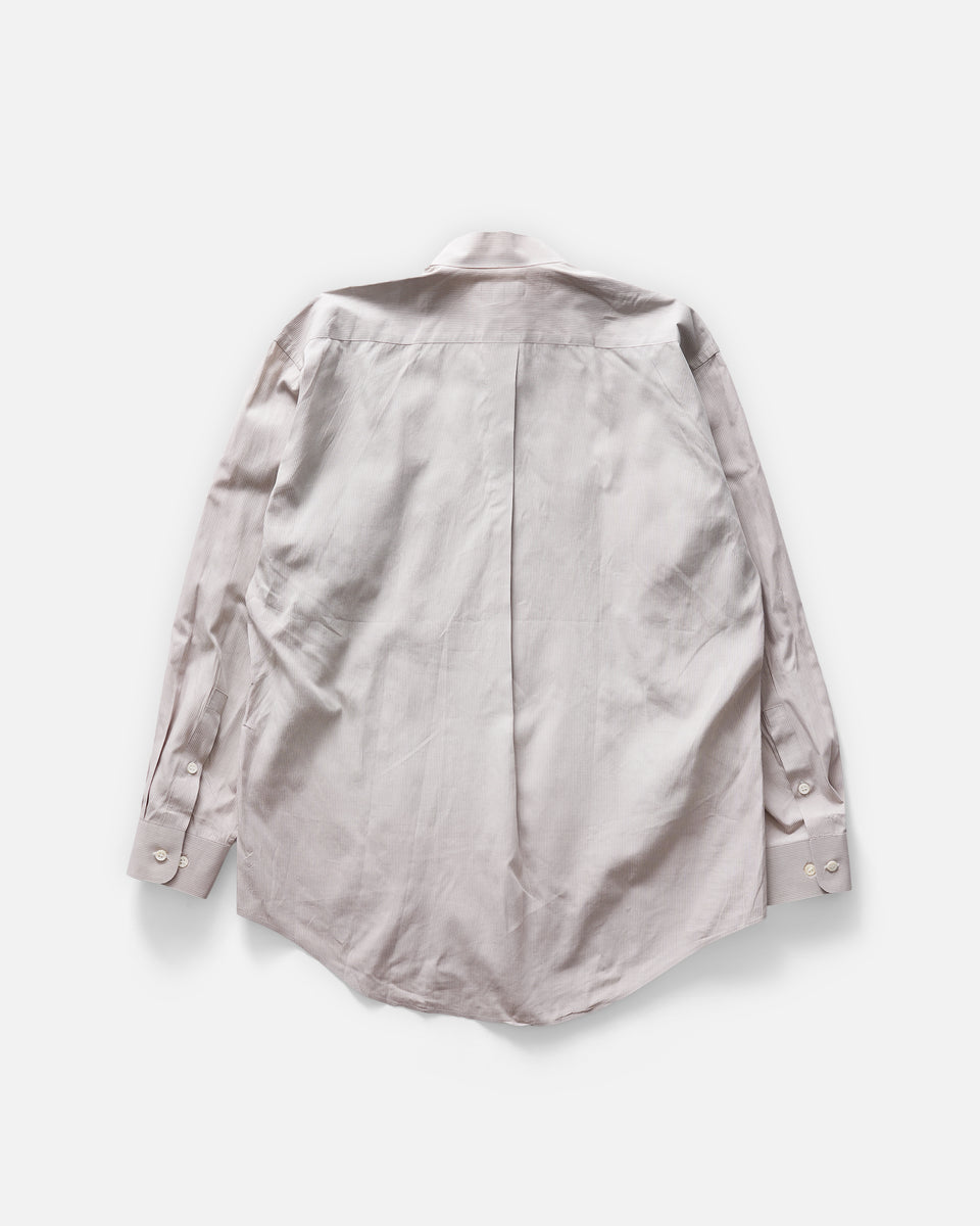 im product ISSEY MIYAKE 80's-90's Band Collar Striped Shirt Made