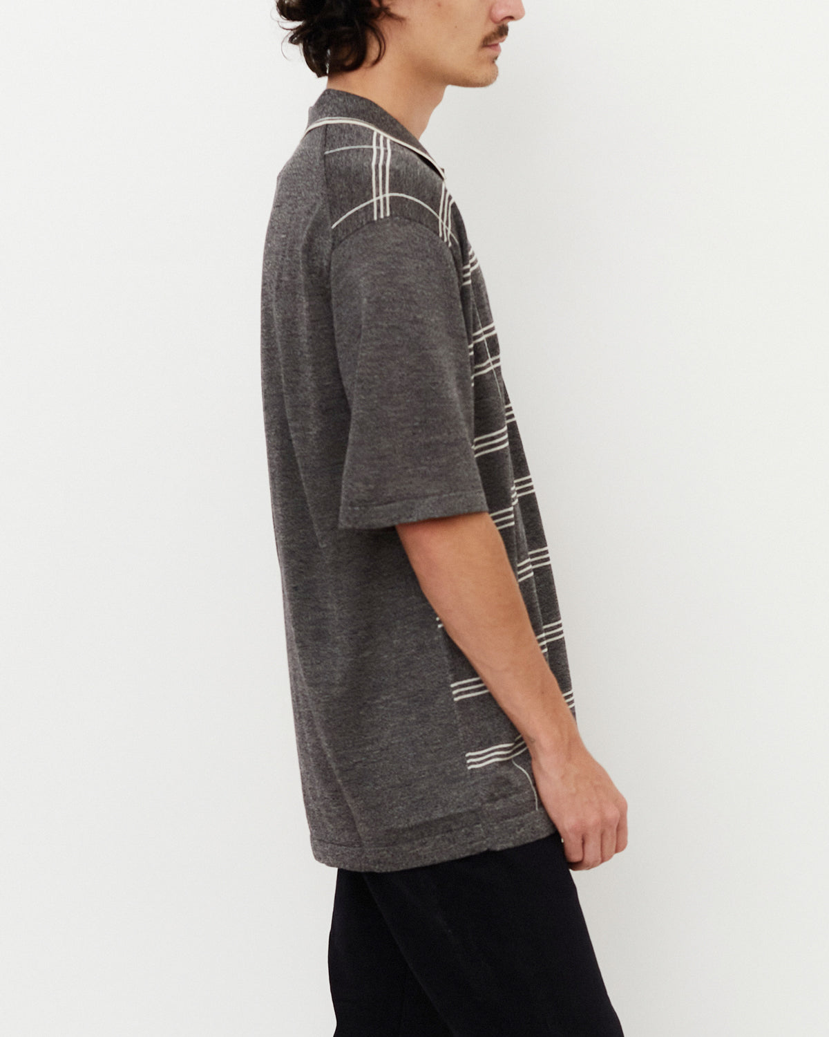 Pullover Zip Polo / Gray