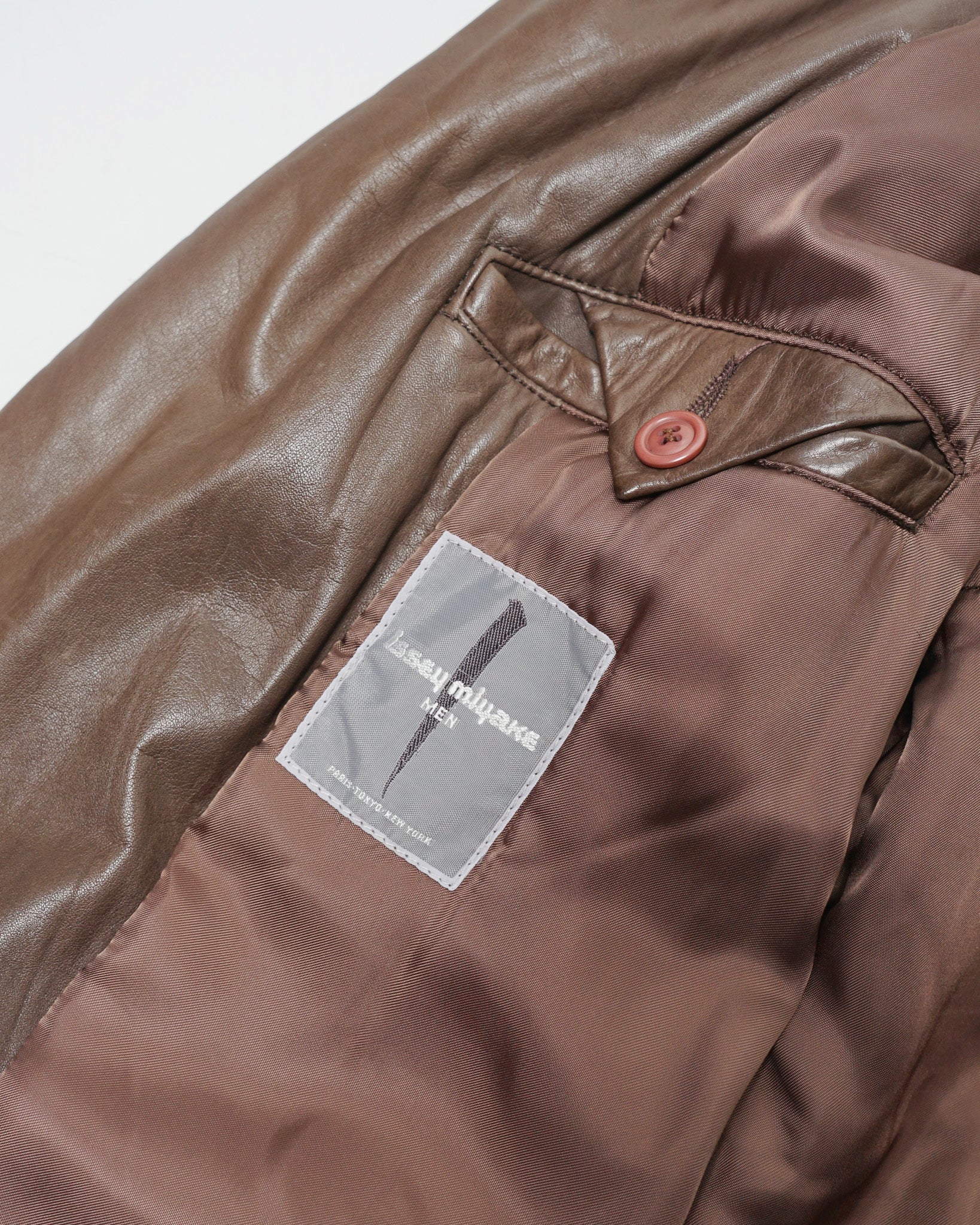 Shawl Collar Leather Jacket