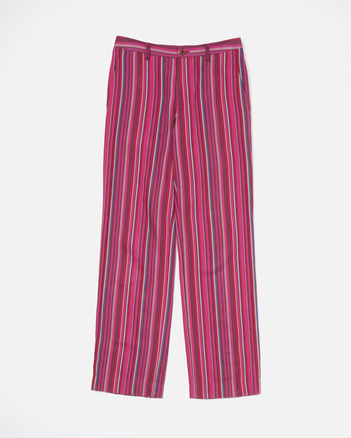 Fete Wool Pink Striped Pants
