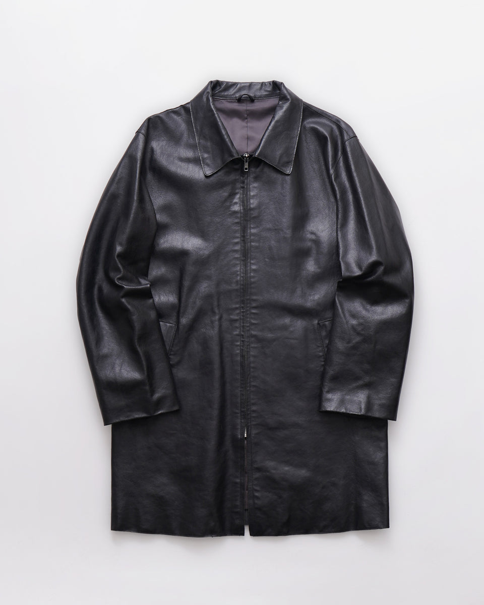 Zip-Up Leather Jacket – Front General Store