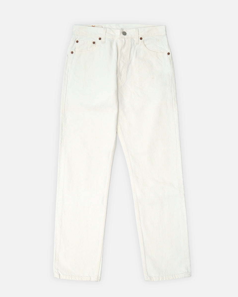 501 Straight Fit White Denim Pants / size: 30 – Front General Store