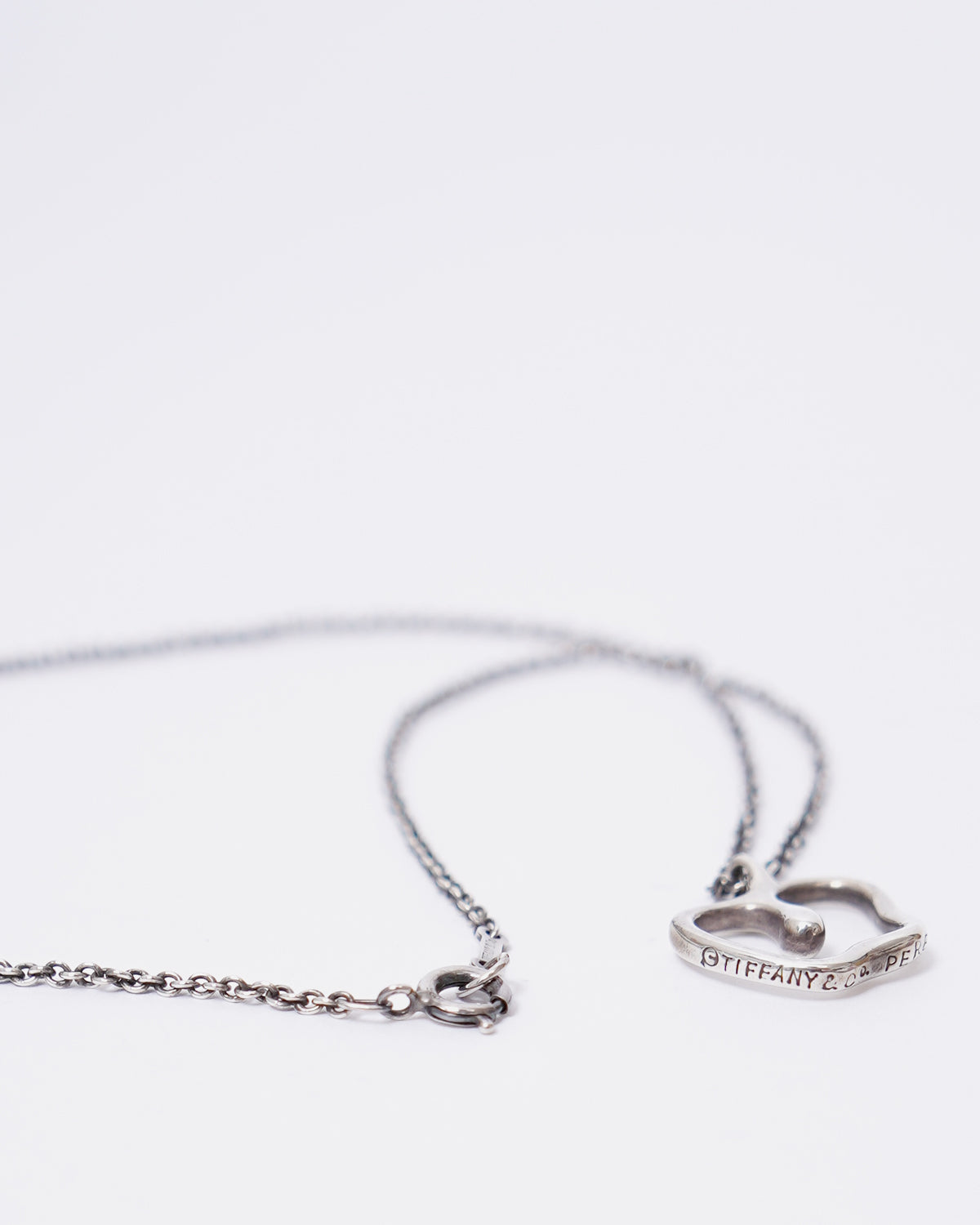 Silver Apple Necklace