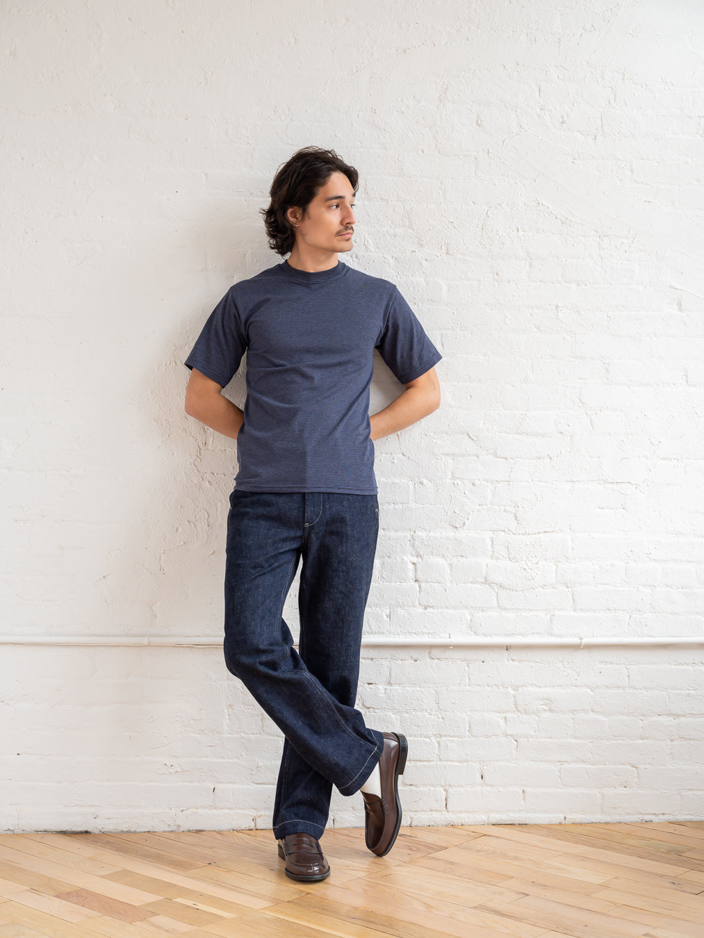 FGS Originals - Micro Stripe T-shirt / Dark Blue