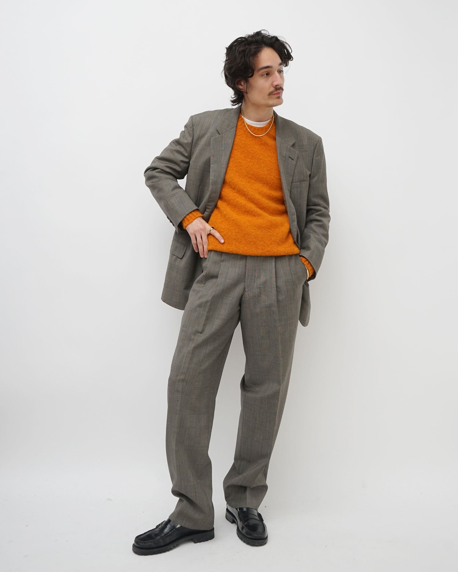 FGS Originals - Brushed Shetland Sweater Crew Neck / Orange